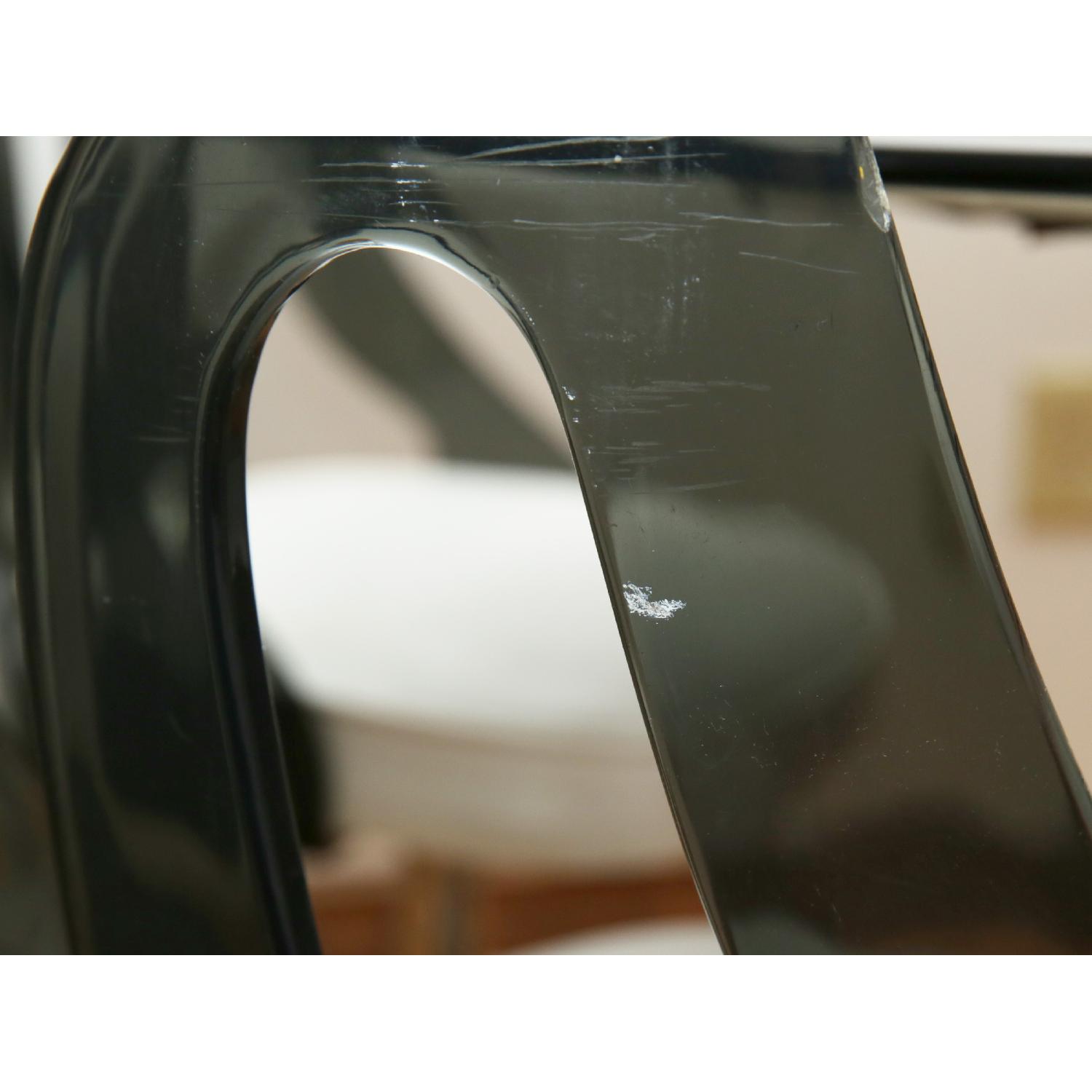 Sovereign Furniture Vintage Retro Smoked Glass Top Dining Table w/ 4 Chairs - image-3