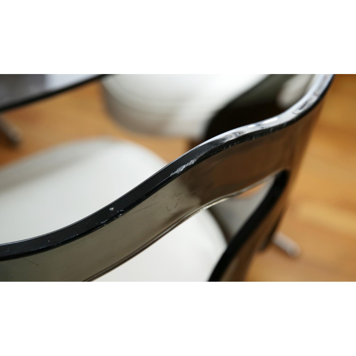 Sovereign Furniture Vintage Retro Smoked Glass Top Dining Table w/ 4 Chairs - image-5