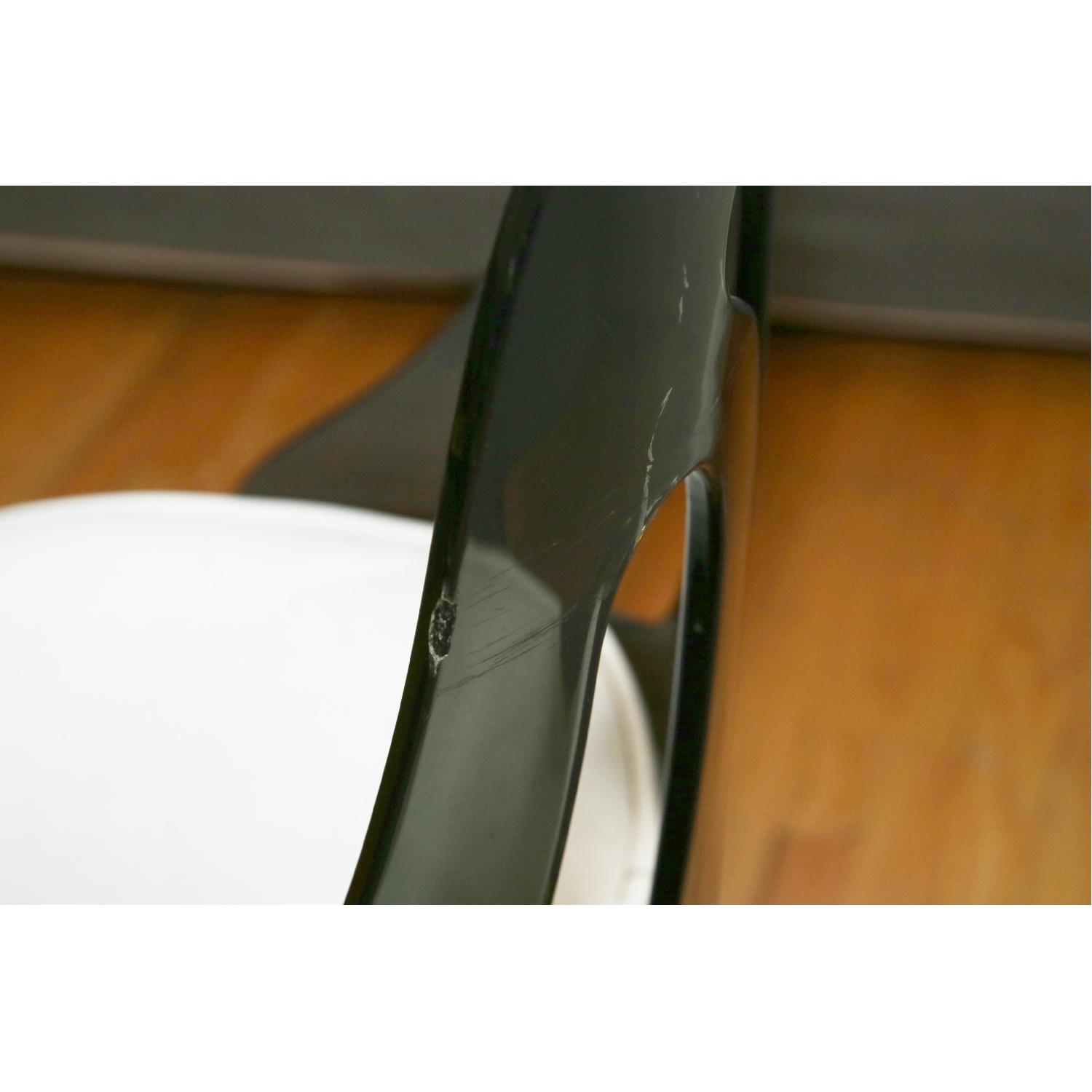 Sovereign Furniture Vintage Retro Smoked Glass Top Dining Table w/ 4 Chairs - image-6