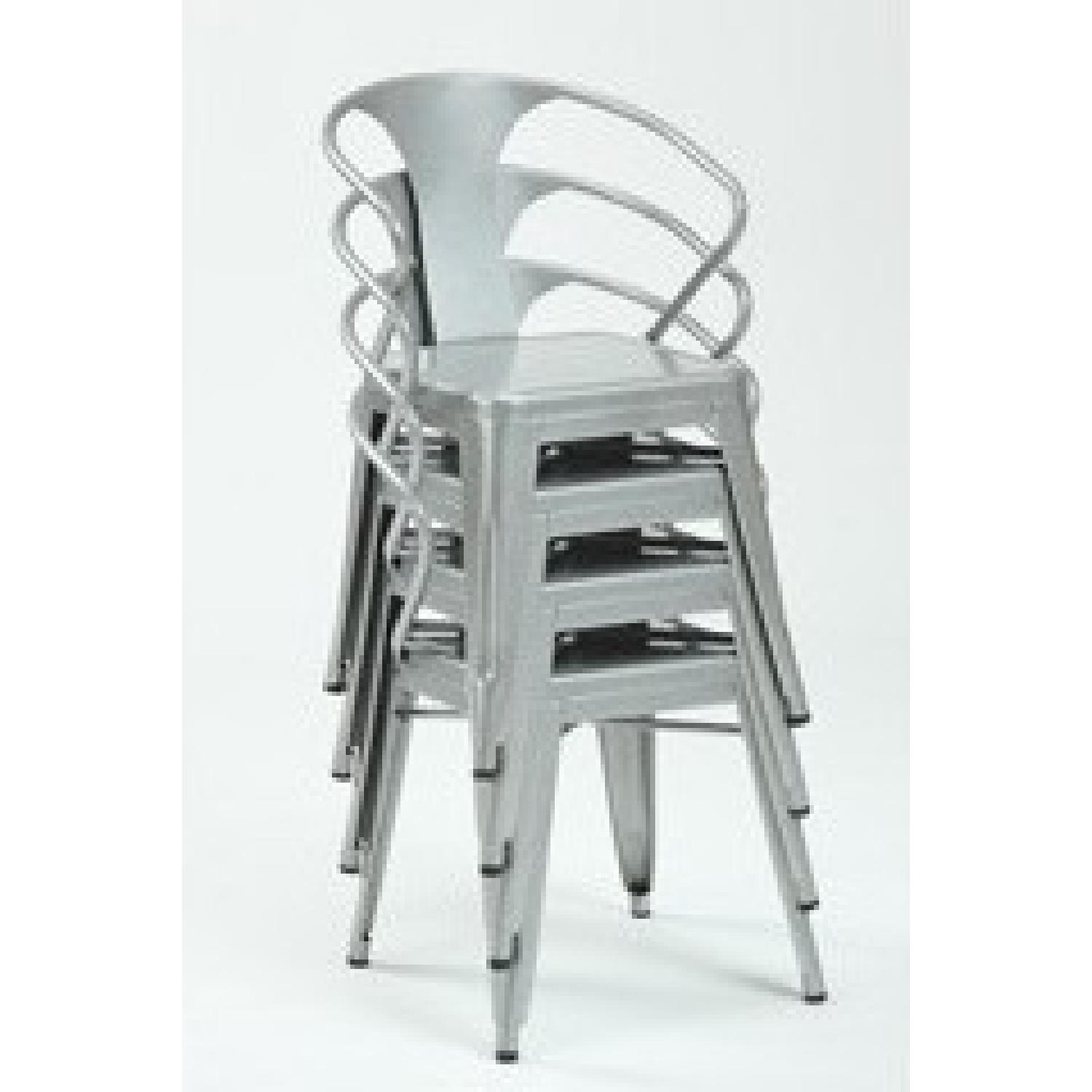 Overstock Silver Tabouret Stacking Chairs - Set of 4 - image-5