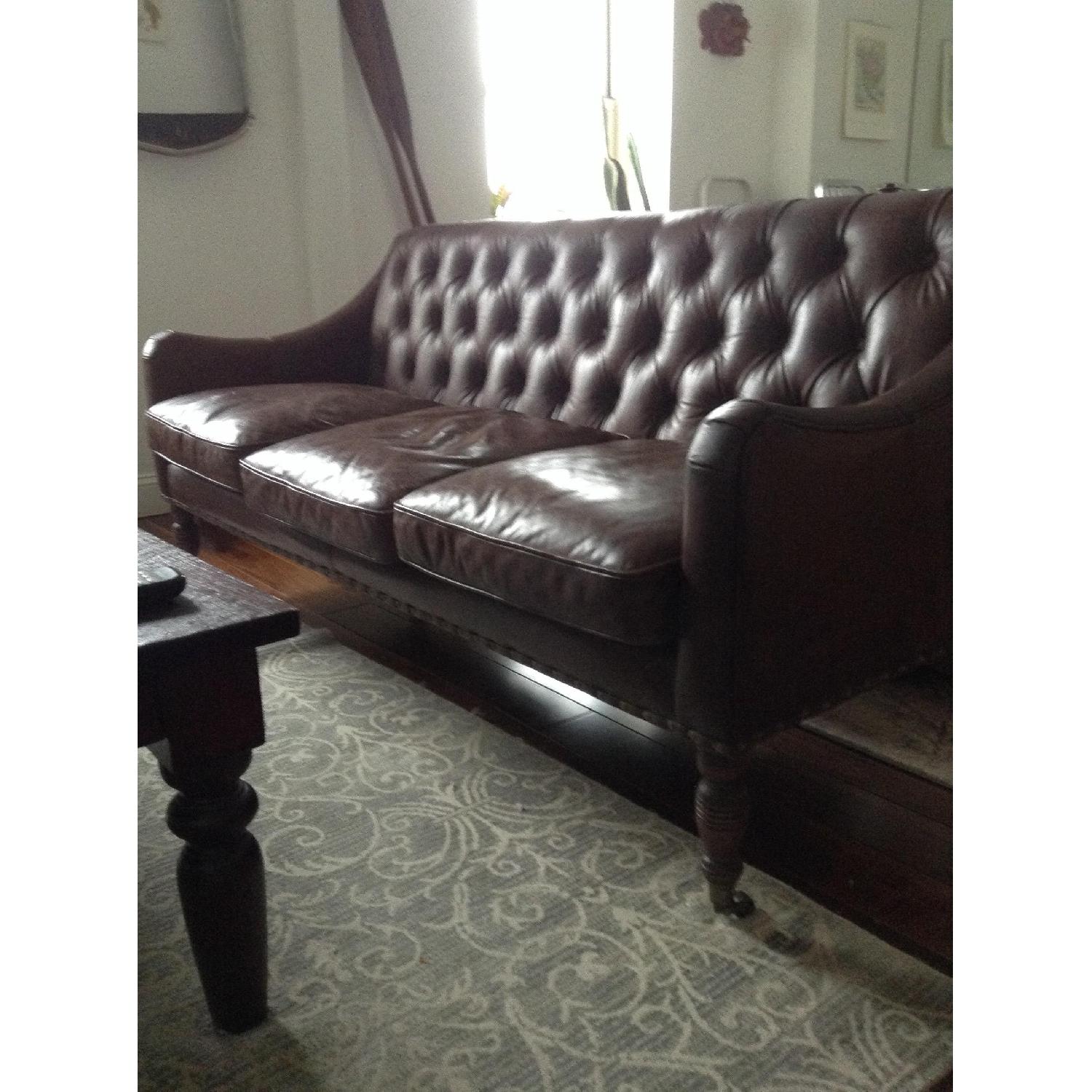 Four Hands Leather Sofa - image-4