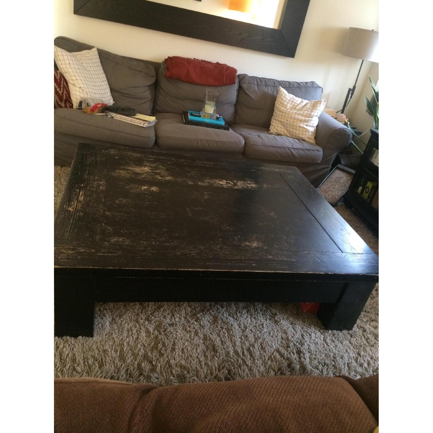 Crate & Barrel Solid Wood Coffee Table - image-3