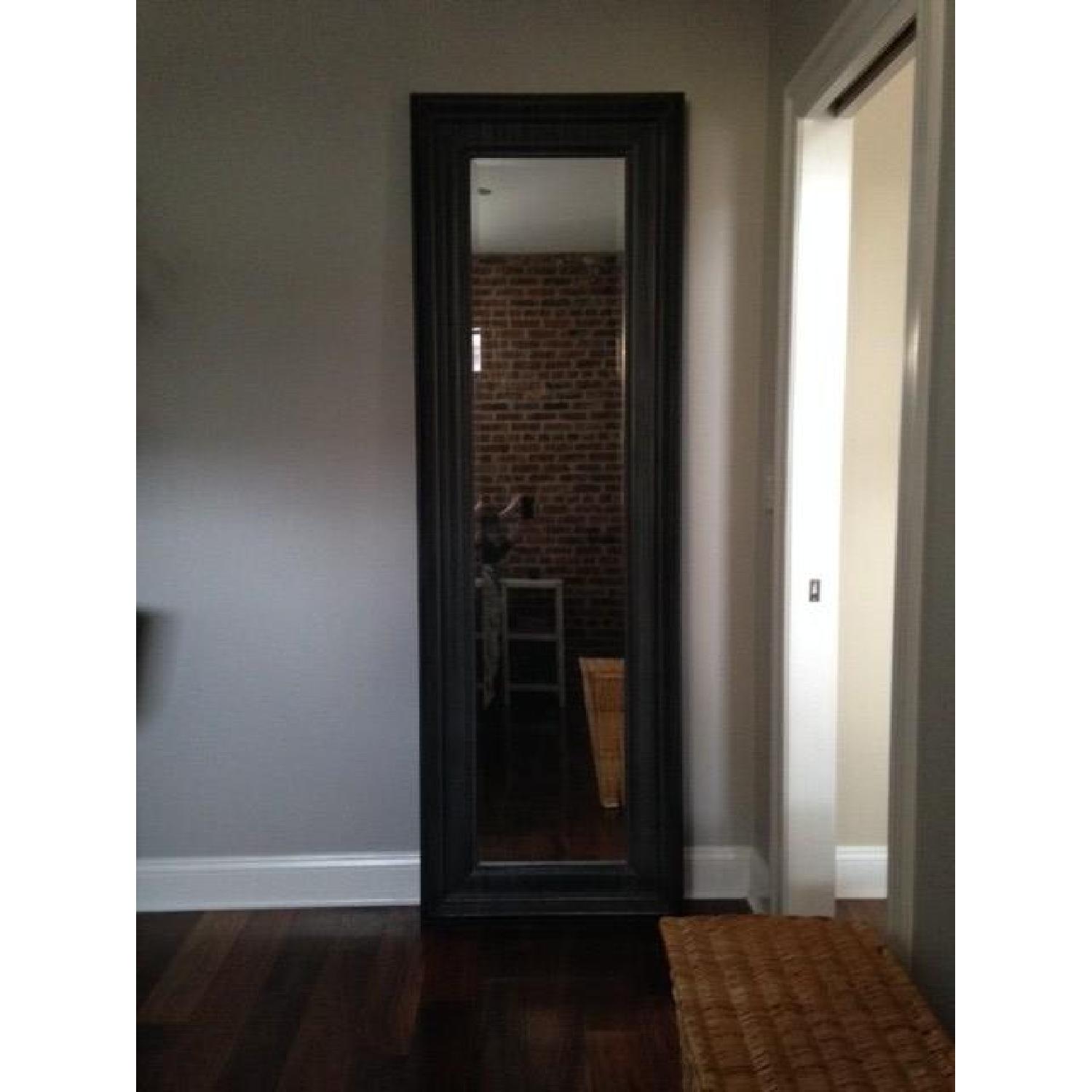 Restoration Hardware Baroque Weathered Zinc Leaner Mirror - image-1