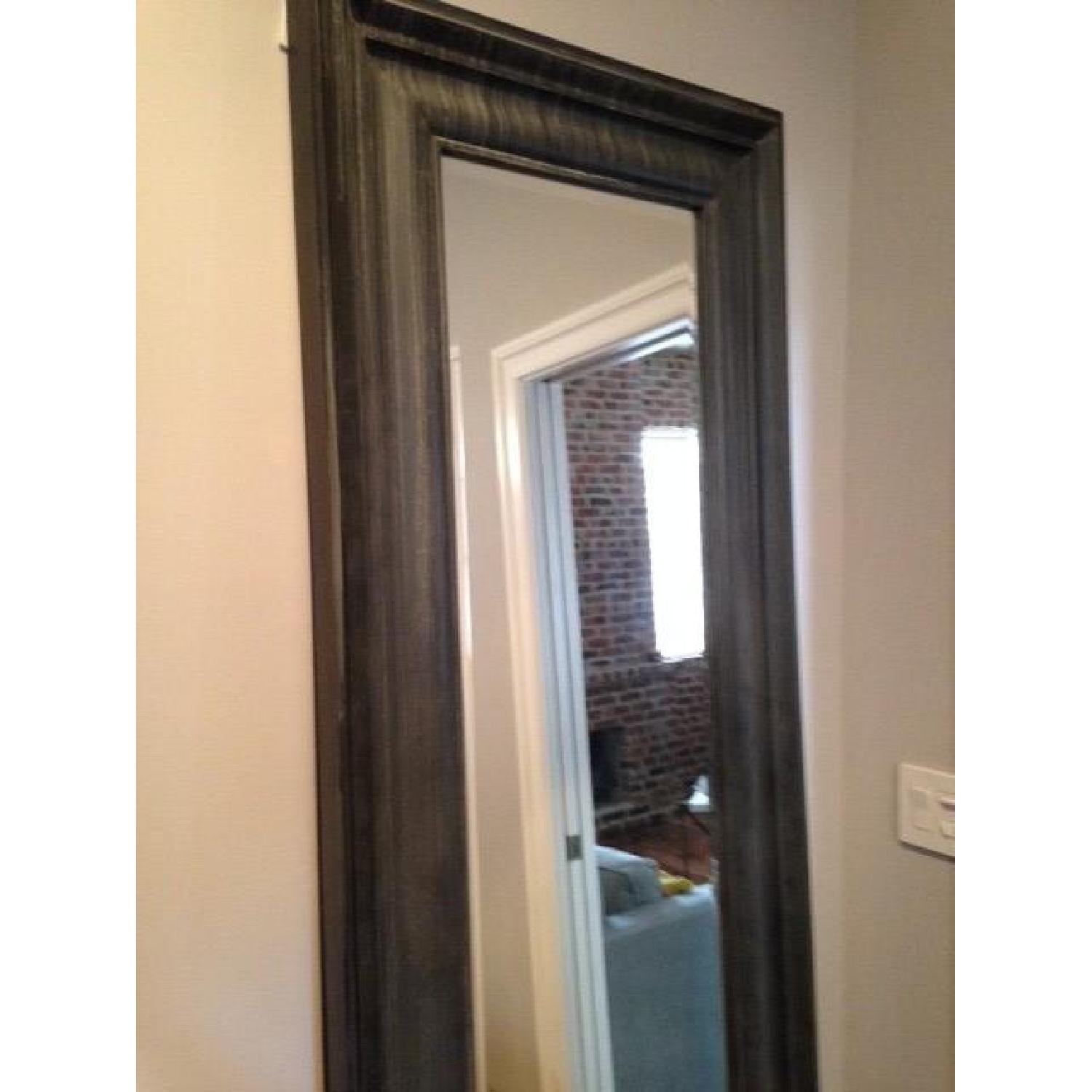 Restoration Hardware Baroque Weathered Zinc Leaner Mirror - image-3