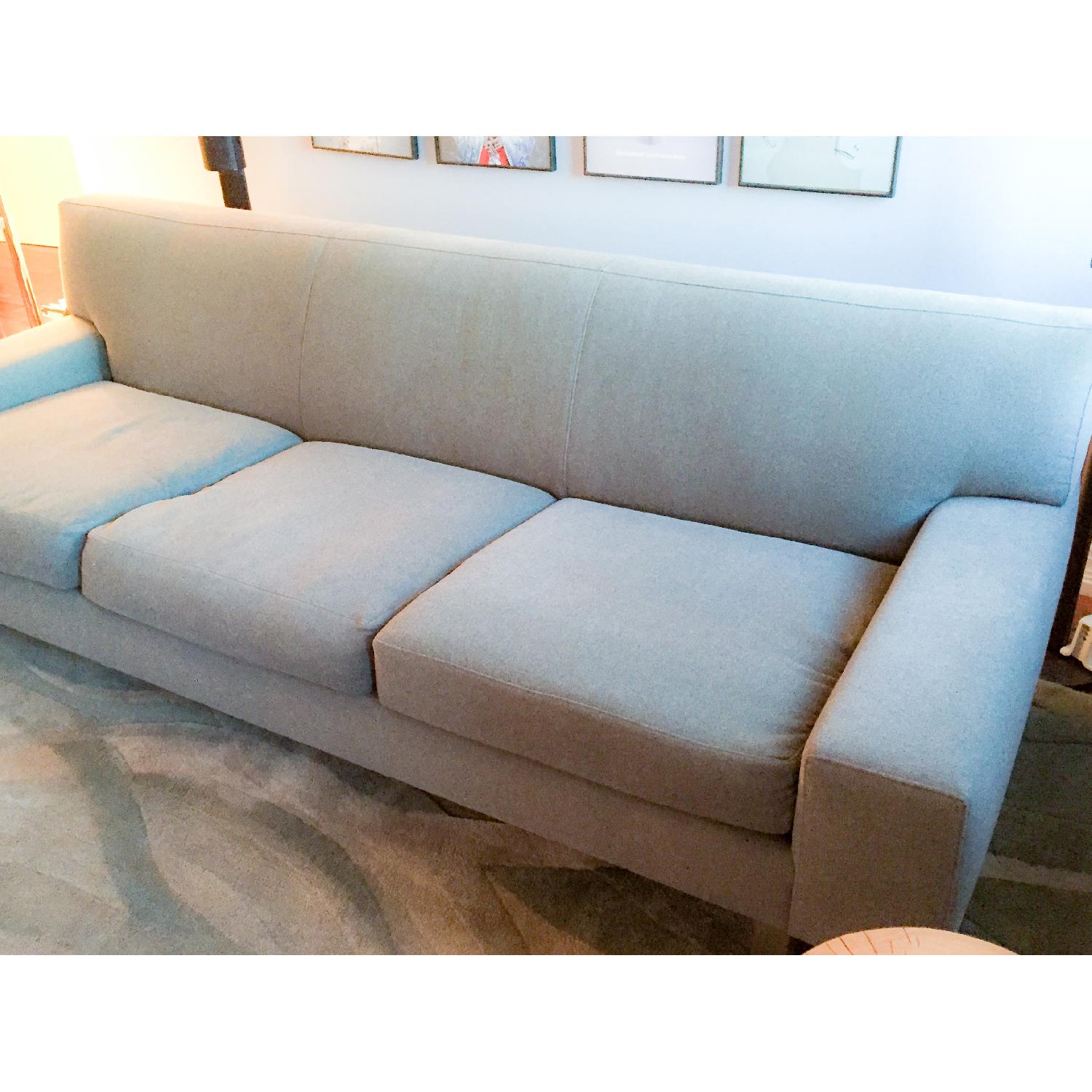 Crate & Barrel Custom Steele Sofa Grey - image-2