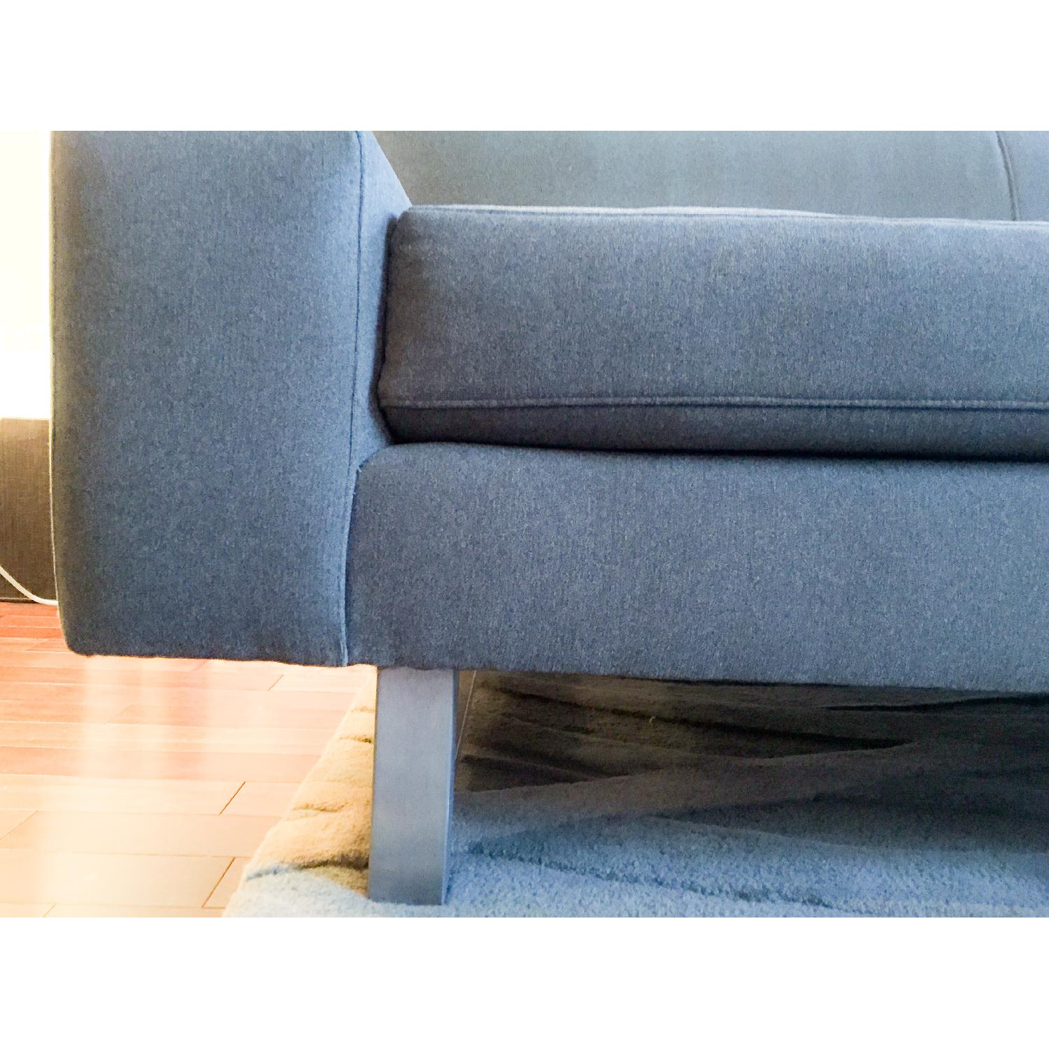 Crate & Barrel Custom Steele Sofa Grey - image-3