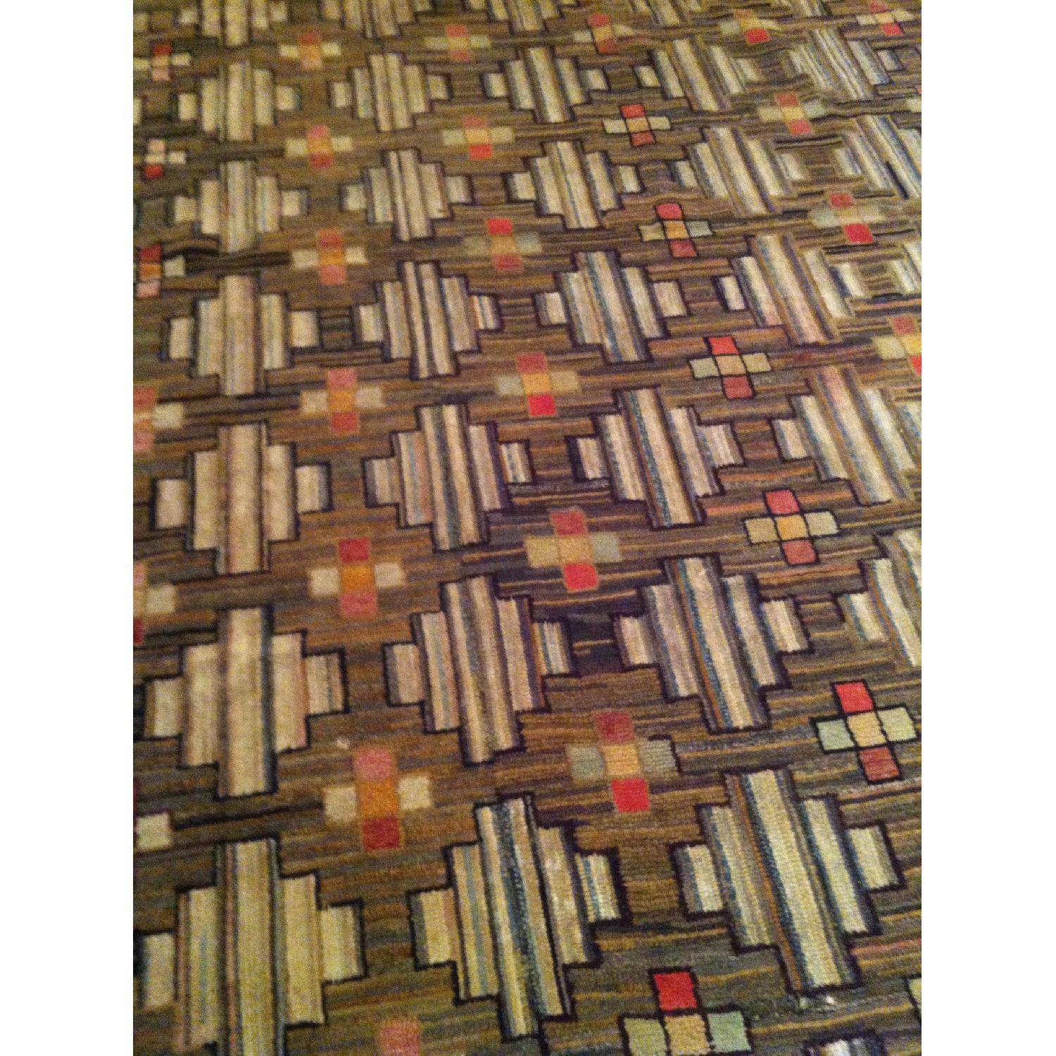 Folk Antique Hooked Rug - image-2