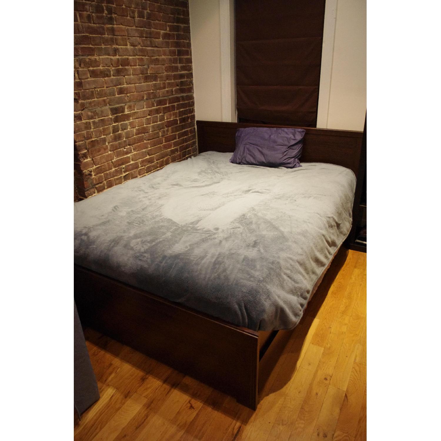 Ikea Brusali Queen Bed w/ Underbed Storage - image-1