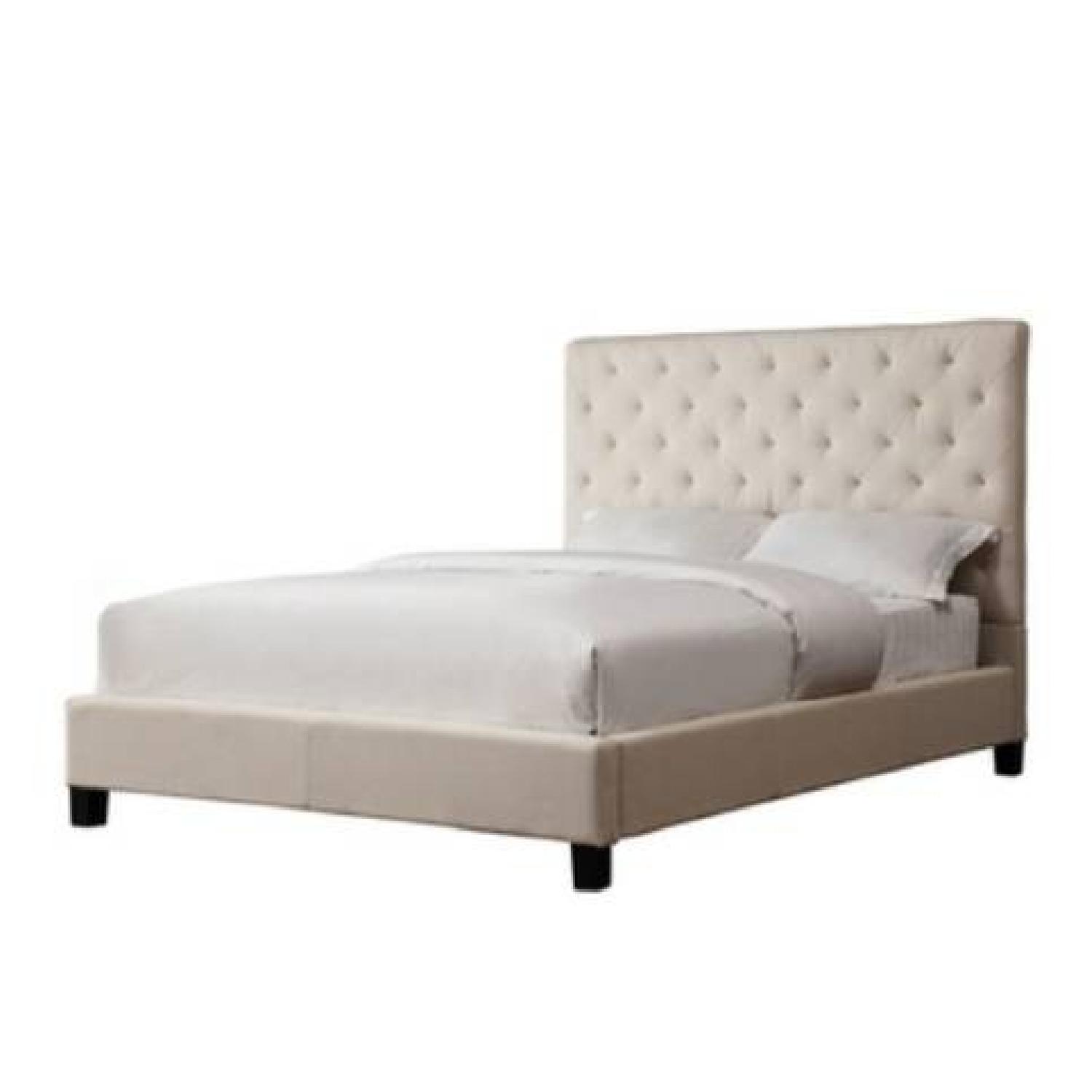 Tribecca Home Sophie Tufted Full Size Bed Frame - image-0