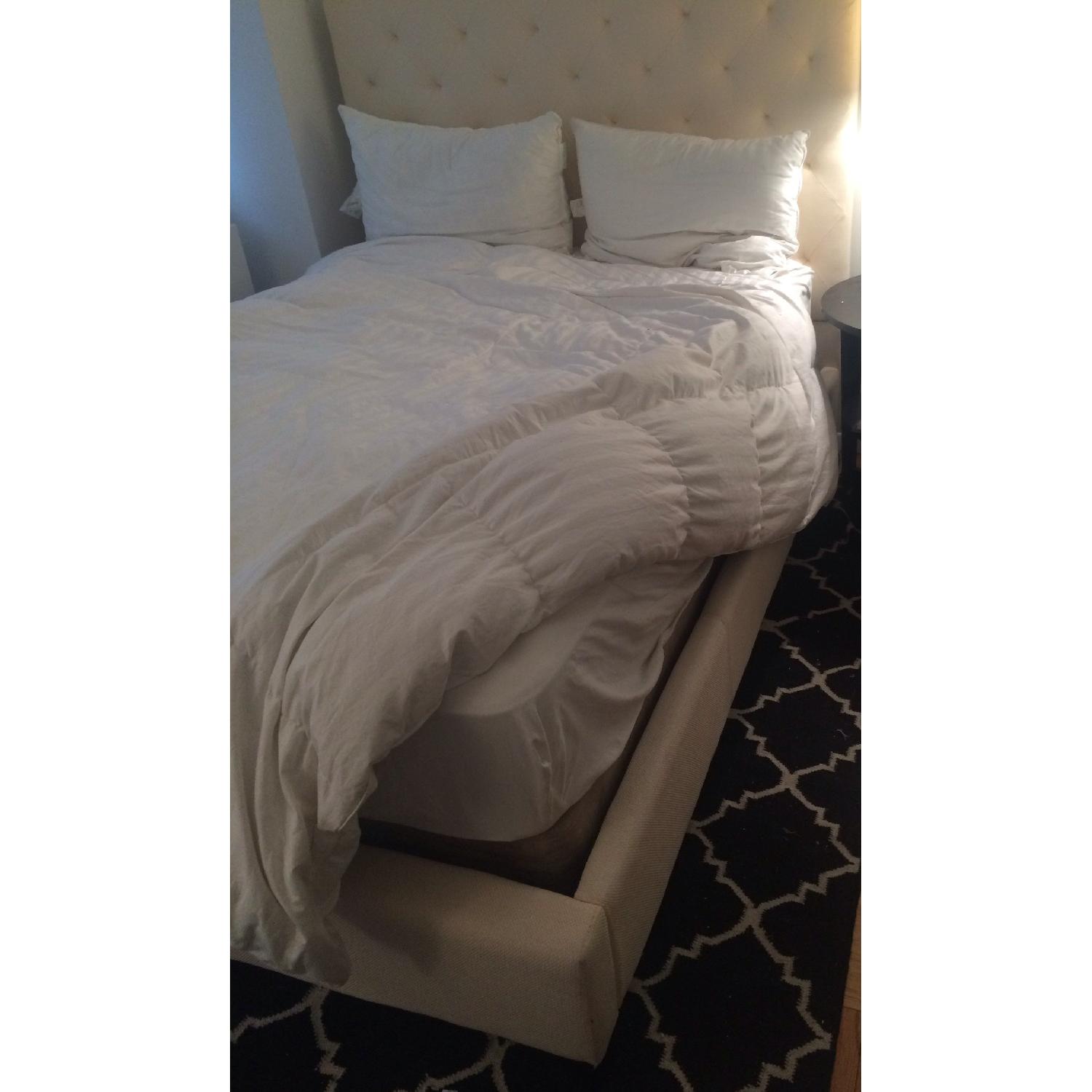 Tribecca Home Sophie Tufted Full Size Bed Frame - image-1