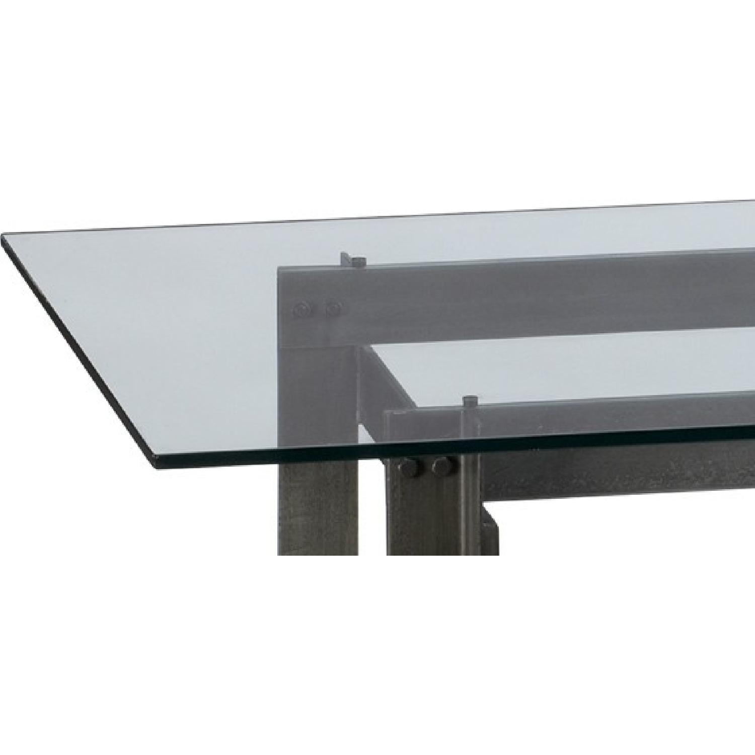 CB2 Bolt Glass Dining Table