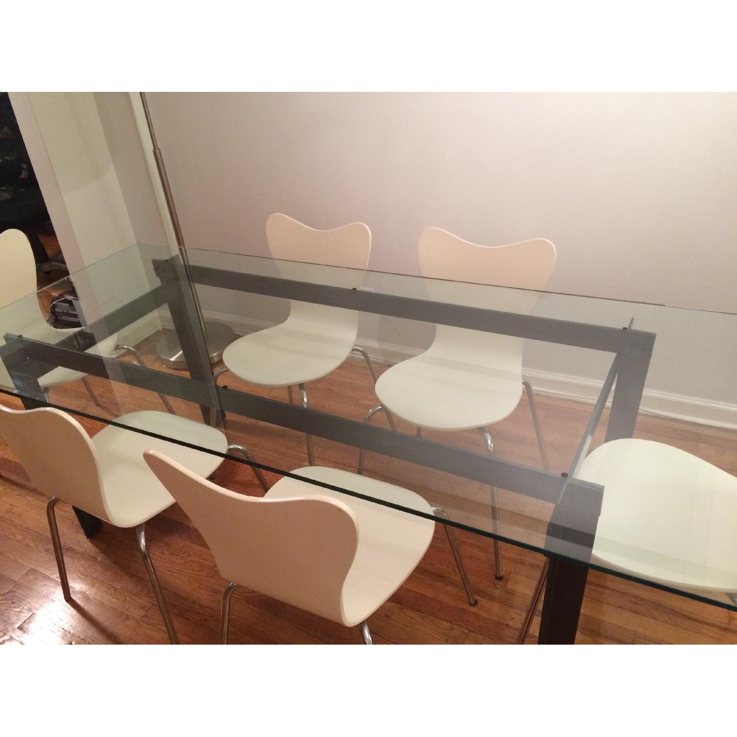 CB2 Bolt Glass Dining Table - image-4