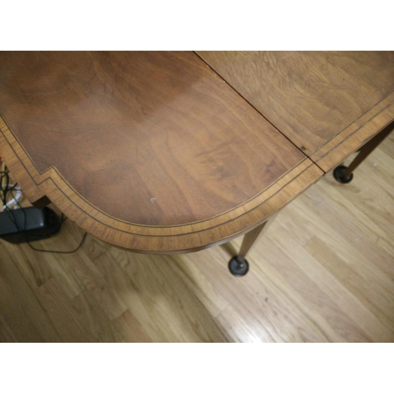 Vintage 1950's Fold-Down Leaf Desk/Dining Table - image-2