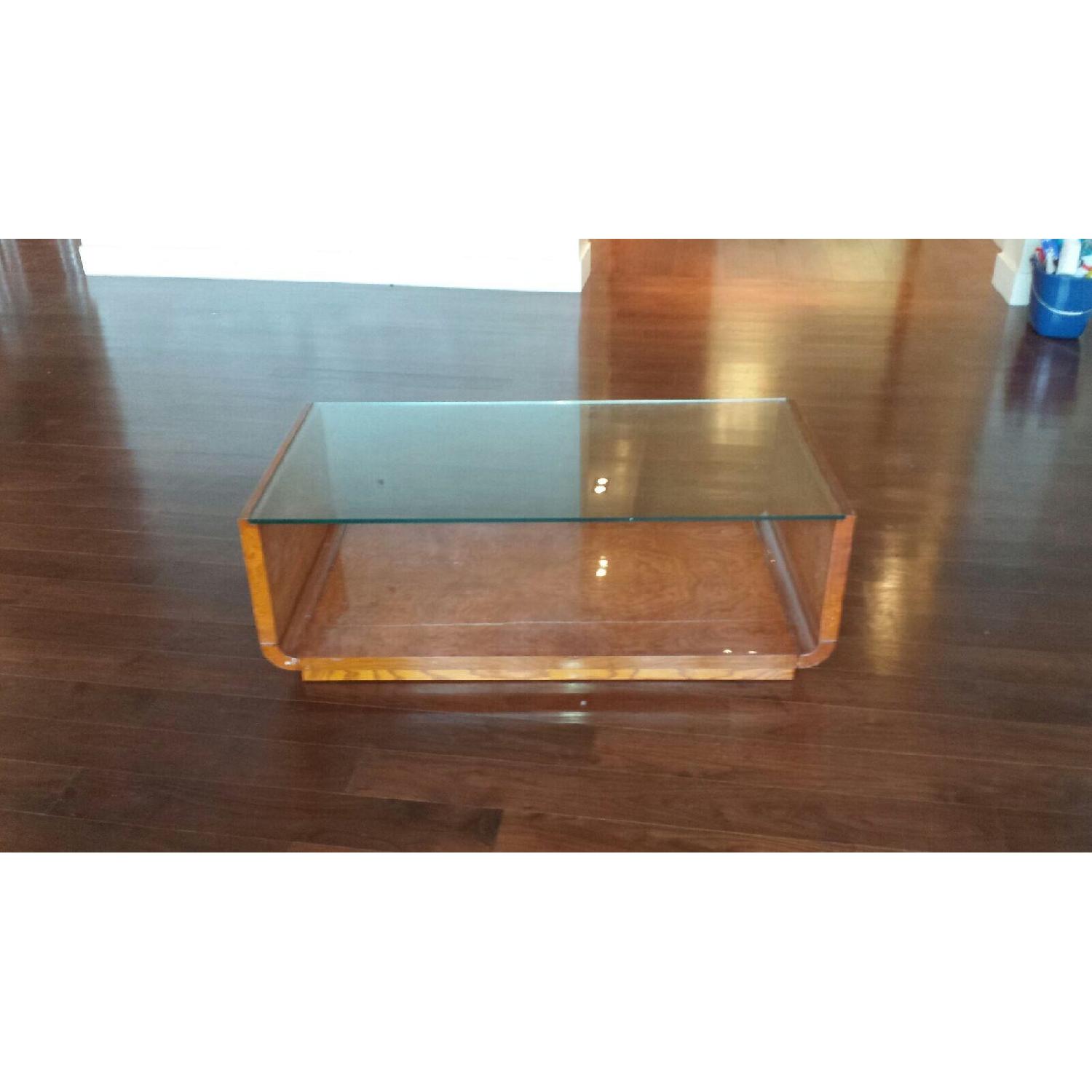 Glass Top Coffee Table - image-1