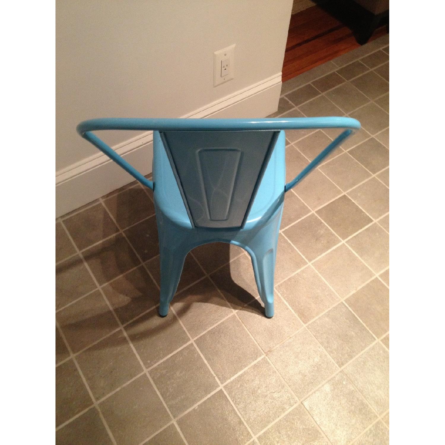 Sky Blue Metal Chairs - Set of 2 - image-3