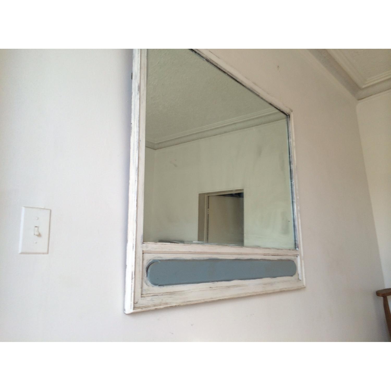Vintage Distressed Oversized Mirror - image-1