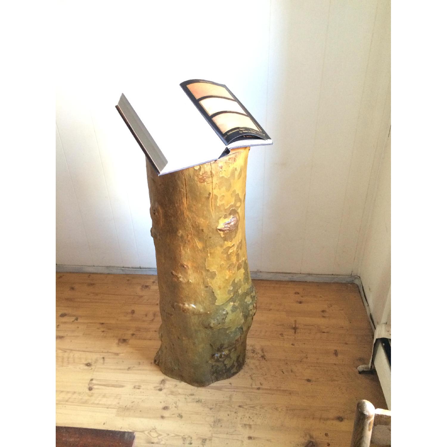 Breukelen Tafel London Plane Maple Tree Trunk Book Stand - image-2