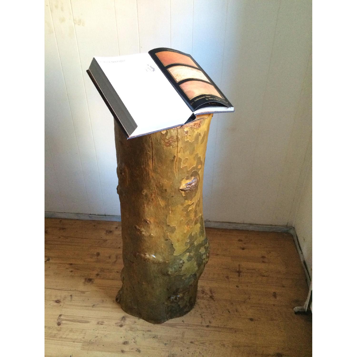 Breukelen Tafel London Plane Maple Tree Trunk Book Stand - image-4