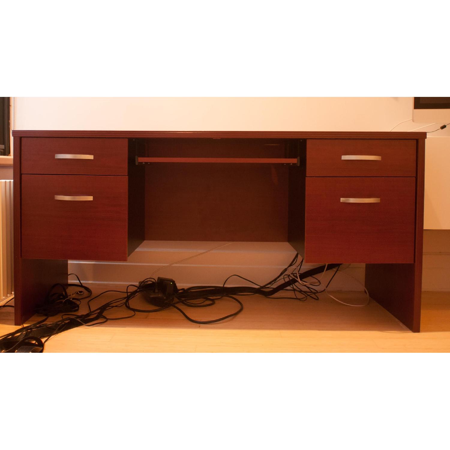 Executive Furniture Corp. Executive Office Desk w/ Lock and Drawers - image-1