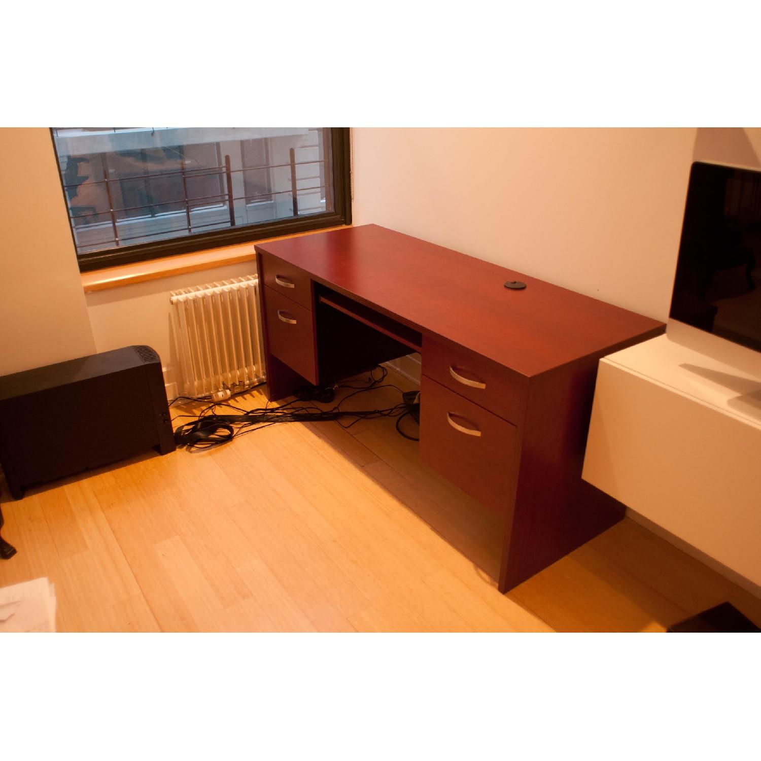 Executive Furniture Corp. Executive Office Desk w/ Lock and Drawers - image-3