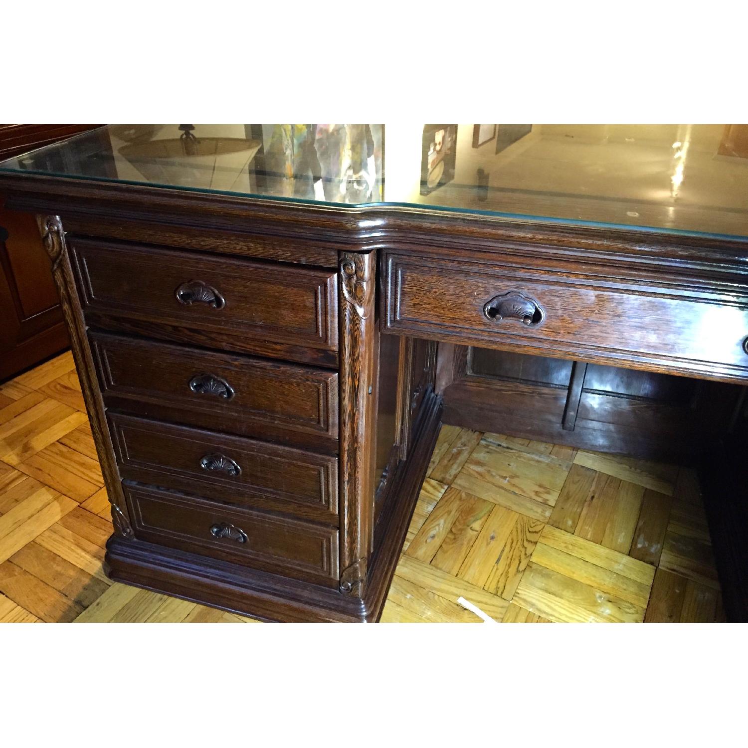 Solid Ebony Executive Desk - image-2