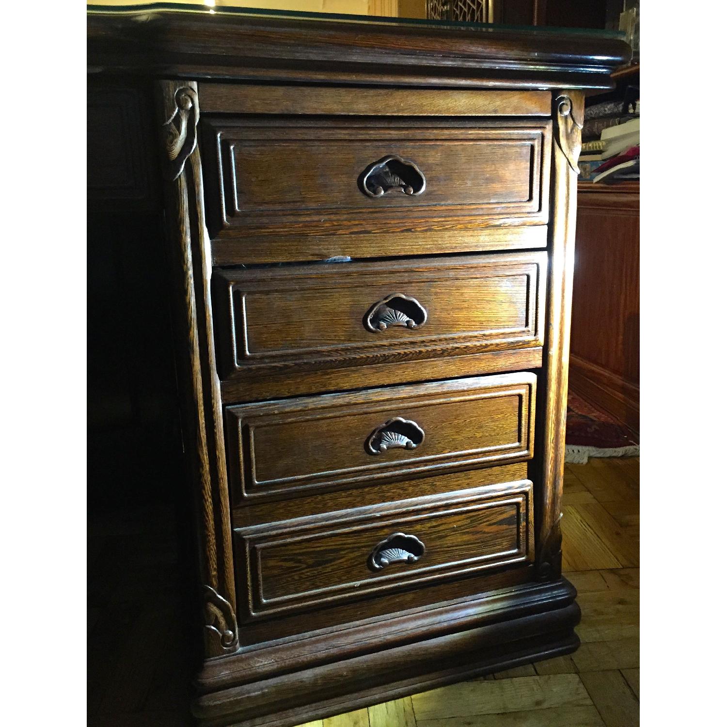 Solid Ebony Executive Desk - image-3