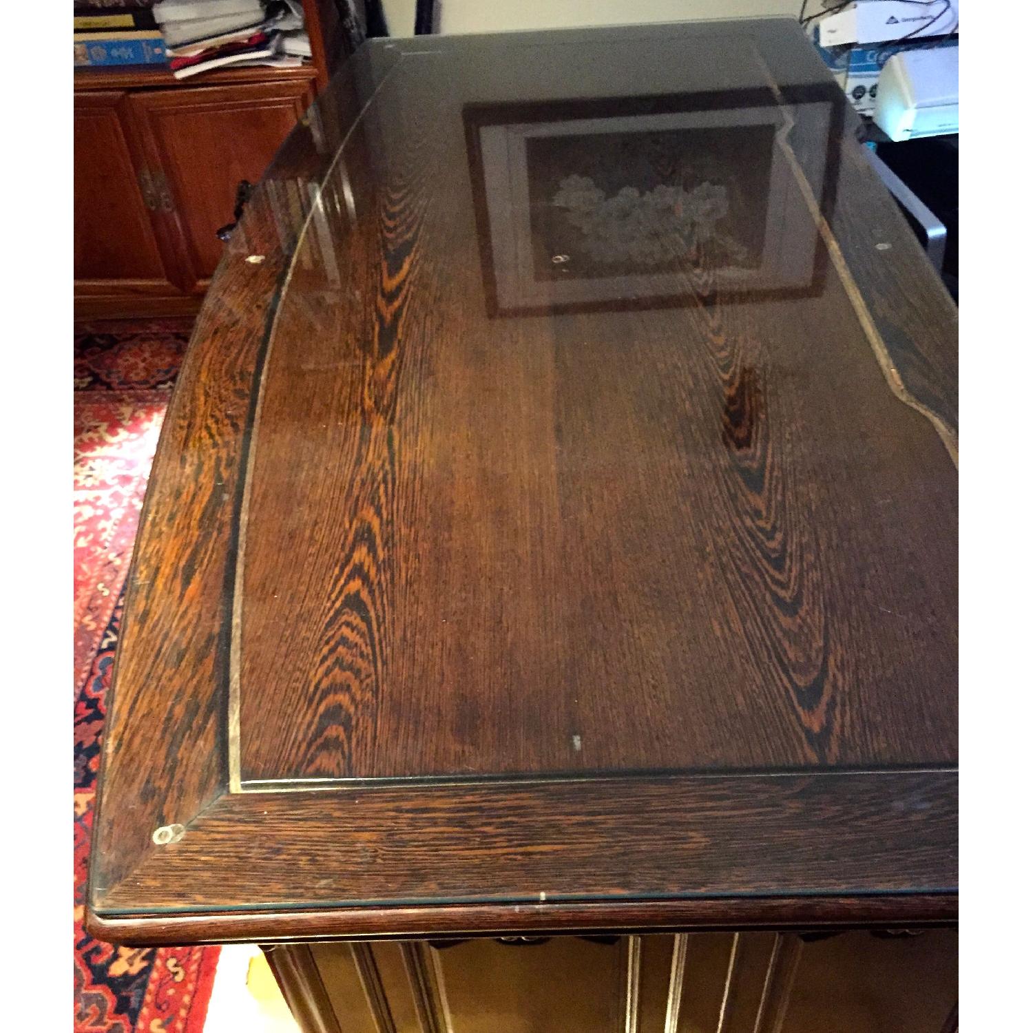 Solid Ebony Executive Desk - image-7