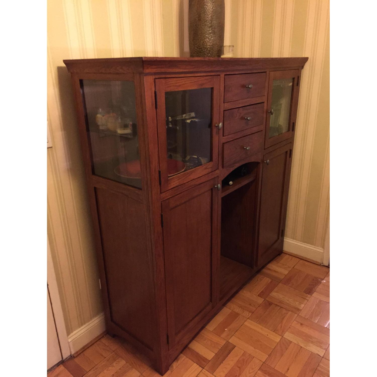 Dark Wood Armoire - image-2