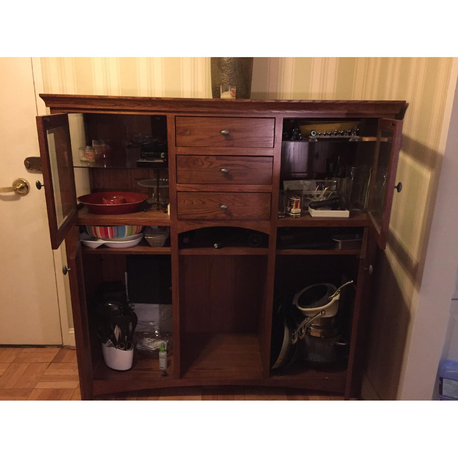 Dark Wood Armoire - image-3