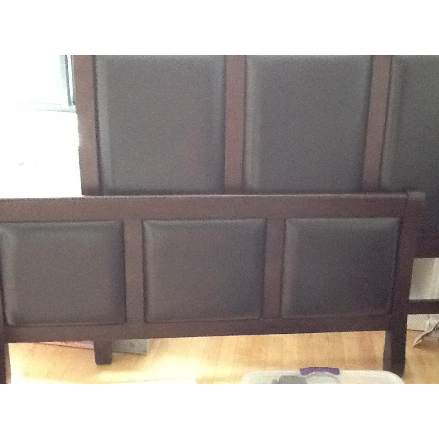 Queen Size Bed Frame w/ Headboard and Footboard - image-2