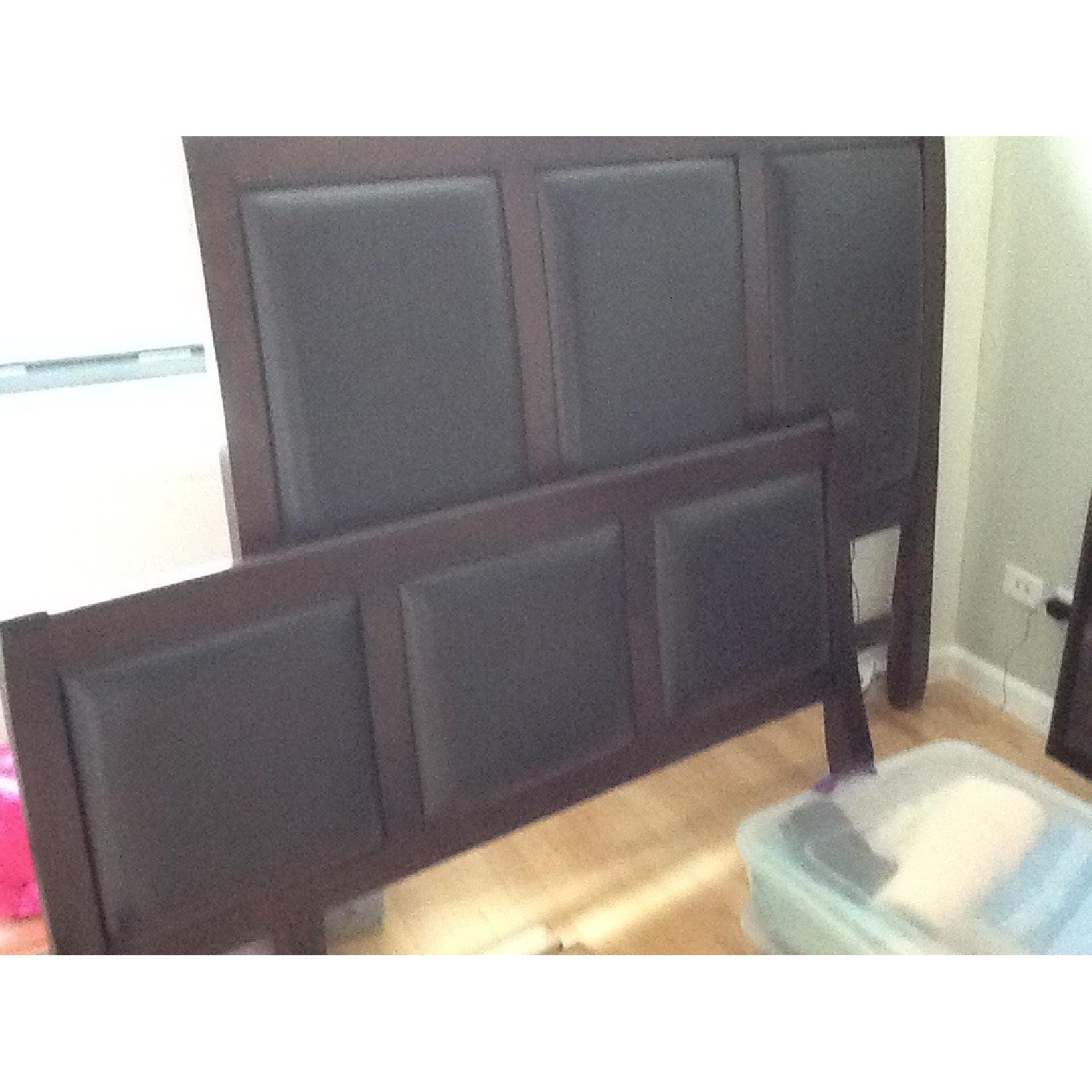 Queen Size Bed Frame w/ Headboard and Footboard - image-4