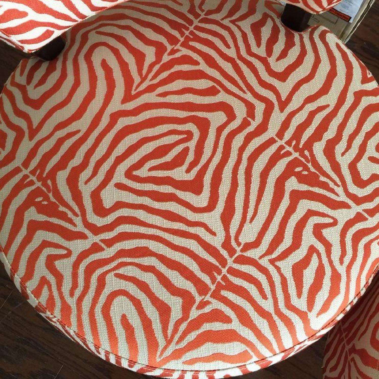 Tangerine Zebra Chairs - Set of 2 - image-4