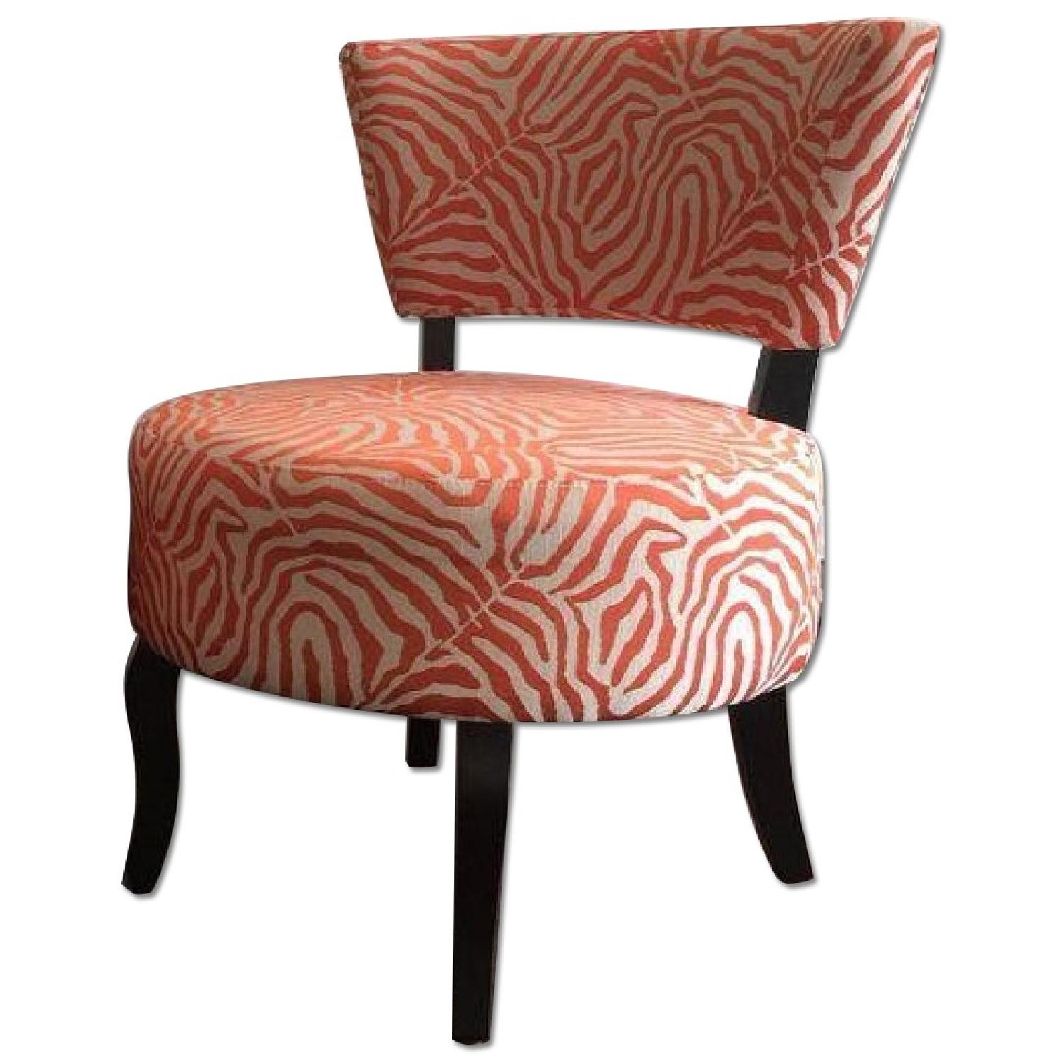 Tangerine Zebra Chairs - Set of 2 - image-0