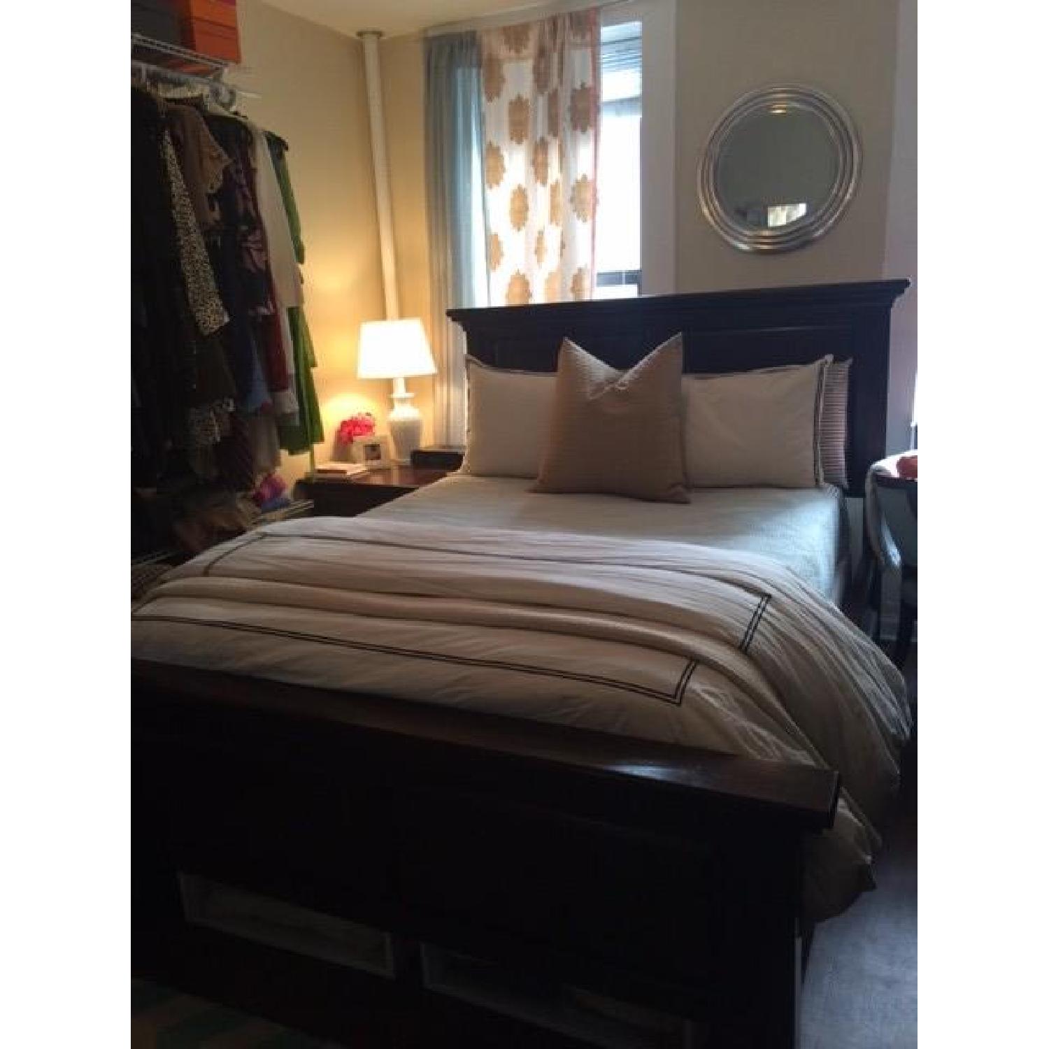 Pottery Barn Hudson Queen Size Bed w/ Headboard - image-1
