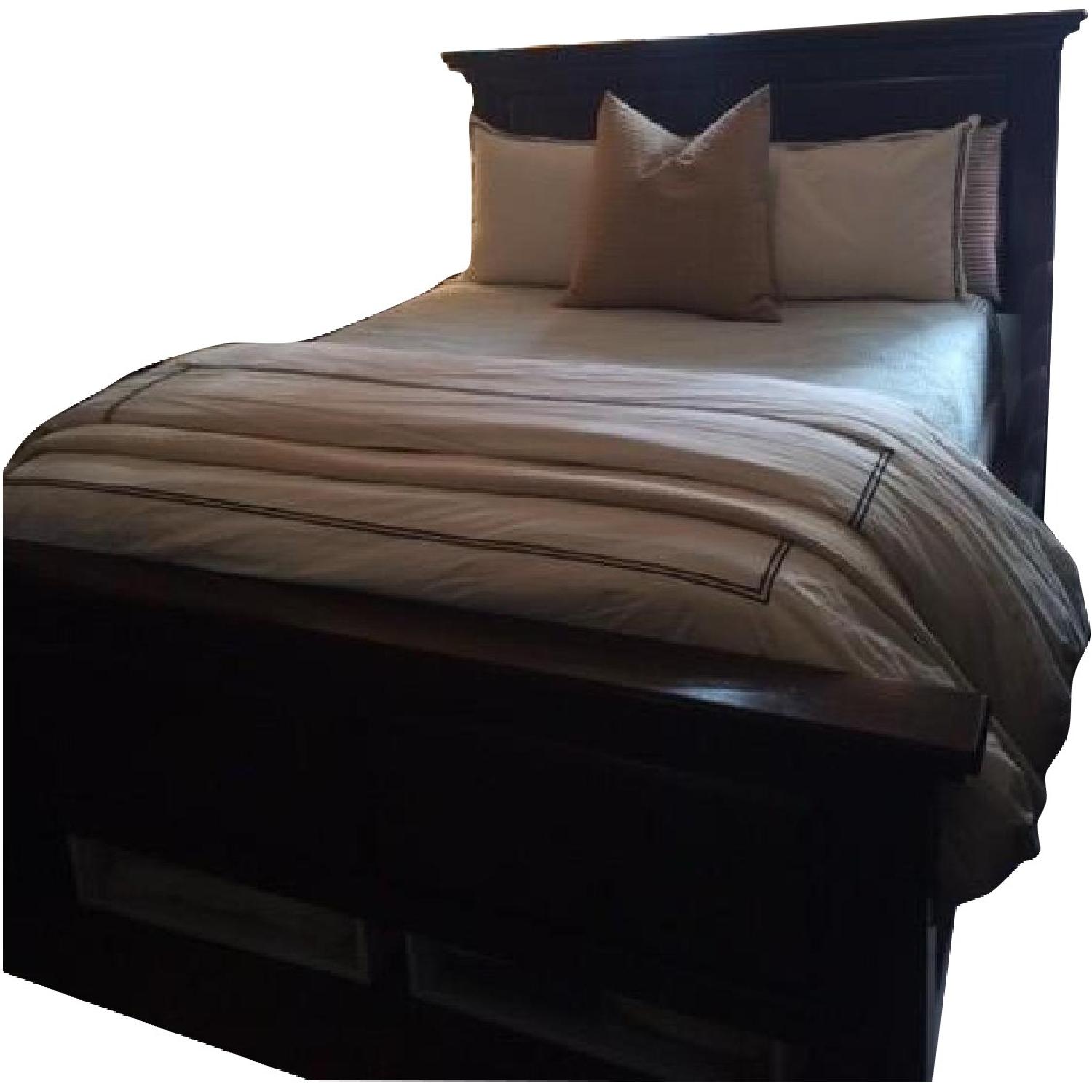 Pottery Barn Hudson Queen Size Bed w/ Headboard - image-0
