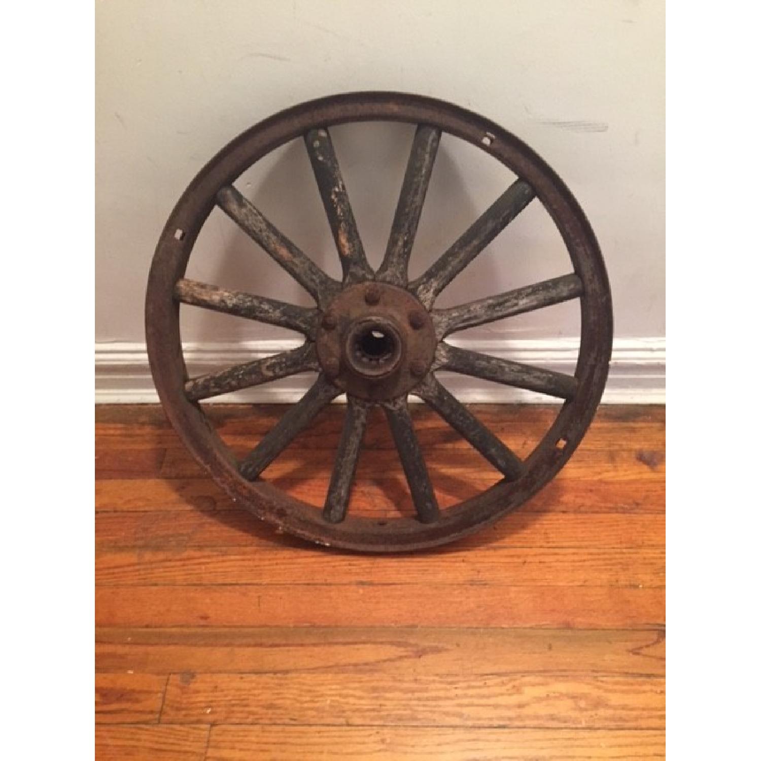Antique Wagon Wheel - image-2