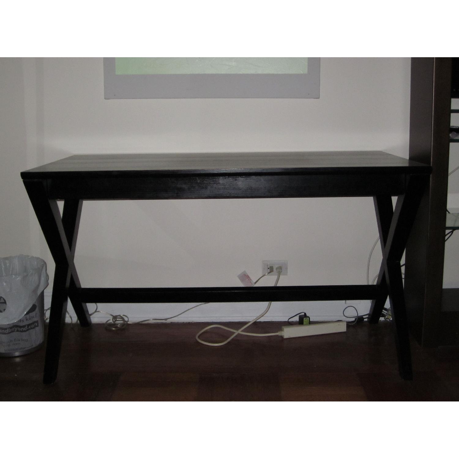 Crate & Barrel Spotlight Ebony Desk AptDeco
