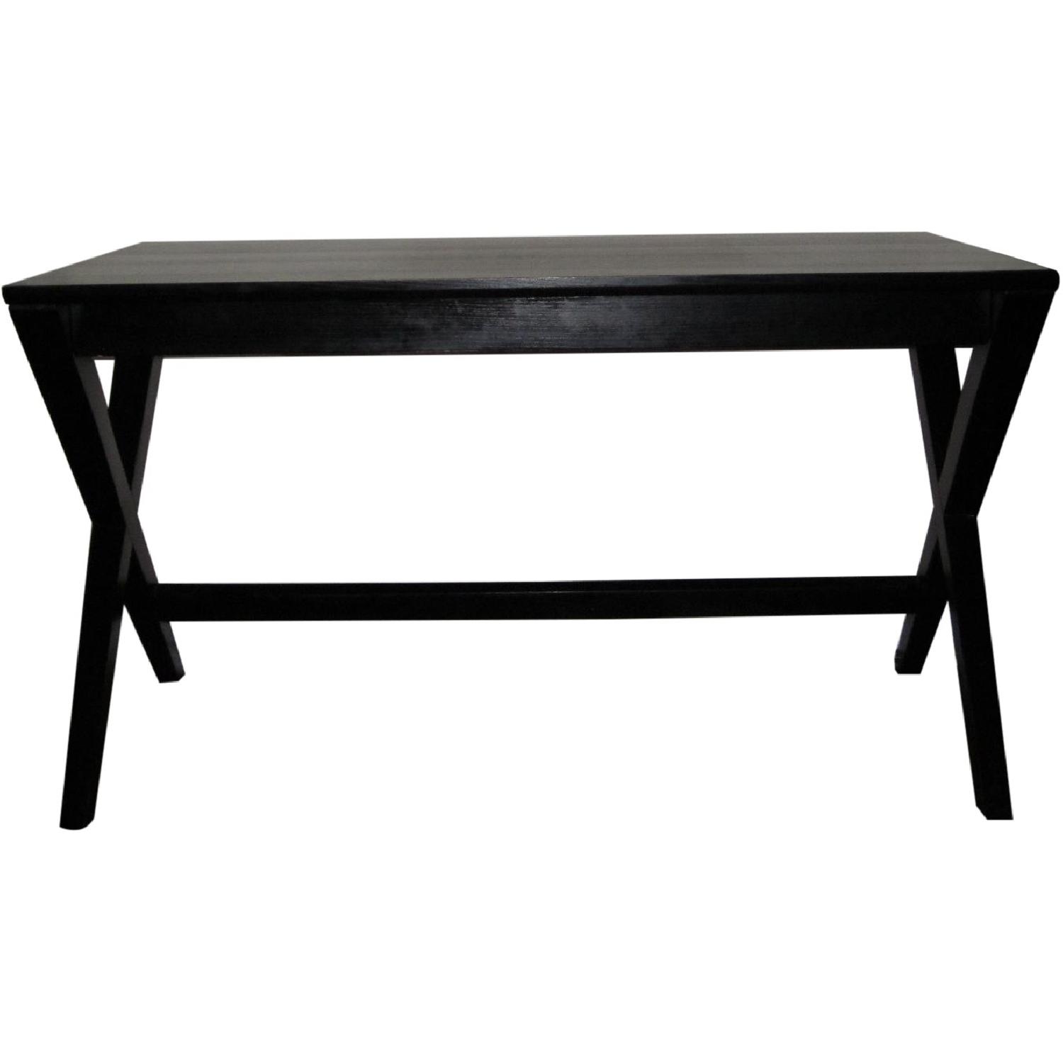 Crate & Barrel Spotlight Ebony Desk AptDeco