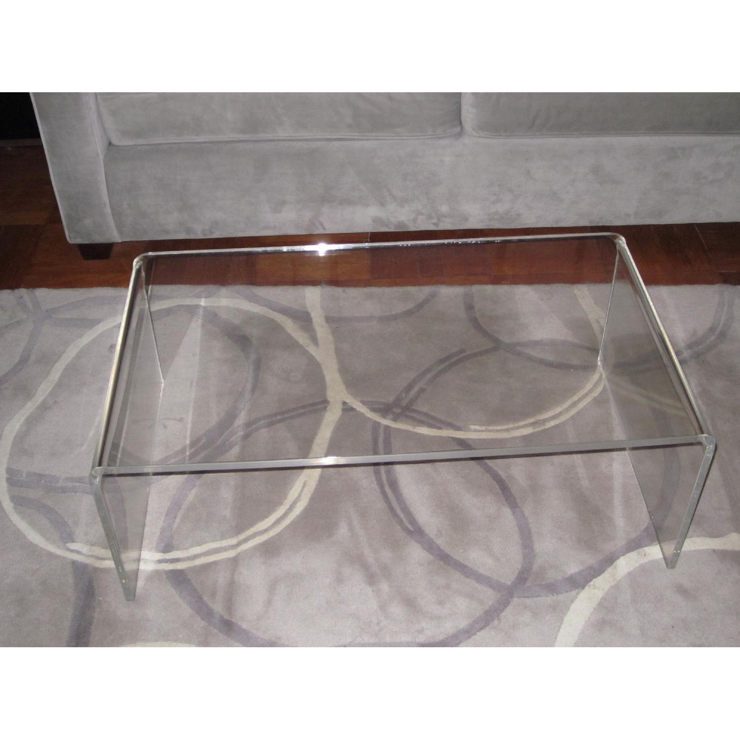 CB2 Peekaboo Clear Coffee Table - image-1