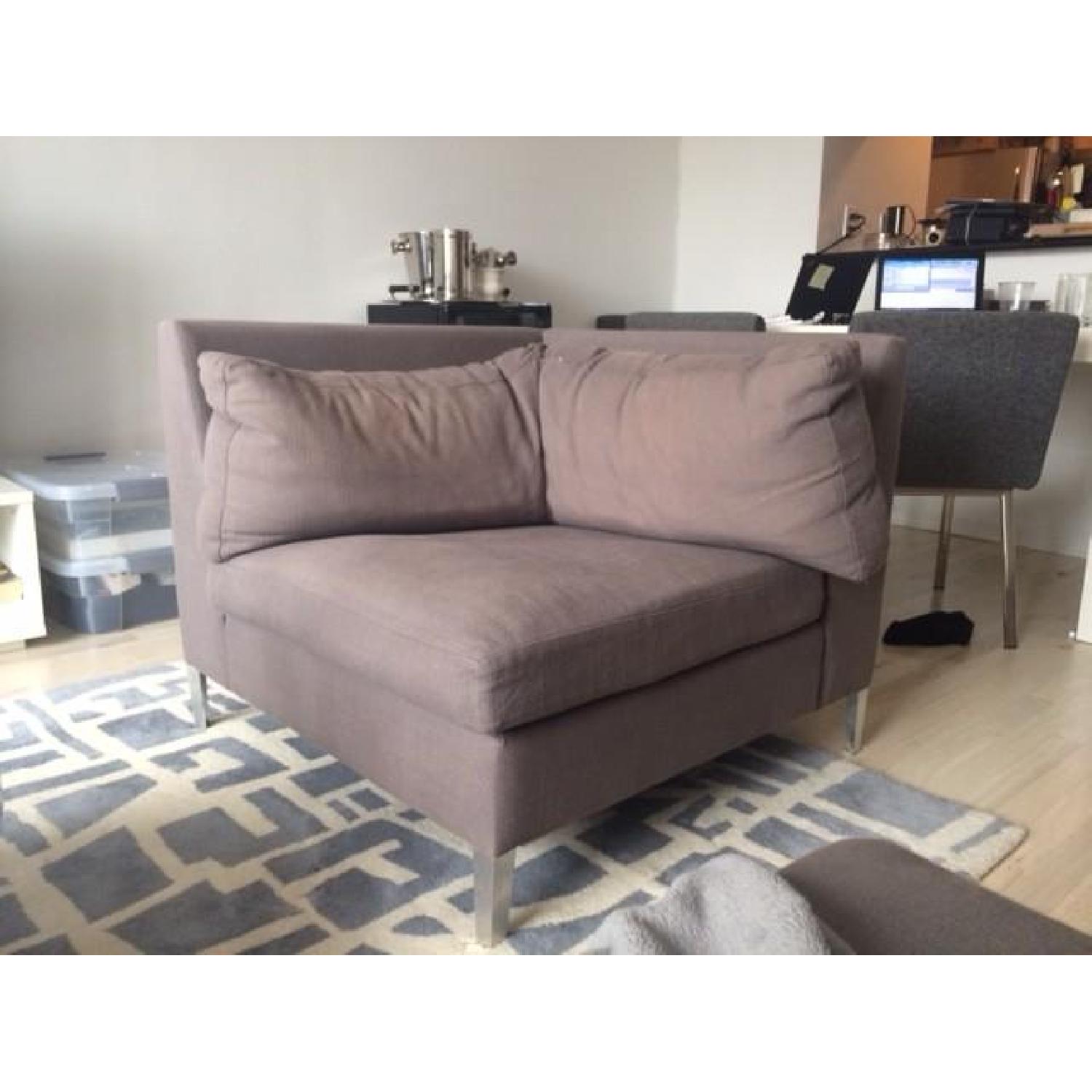 CB2 Cielo 3-Piece Sectional in Grey - image-3