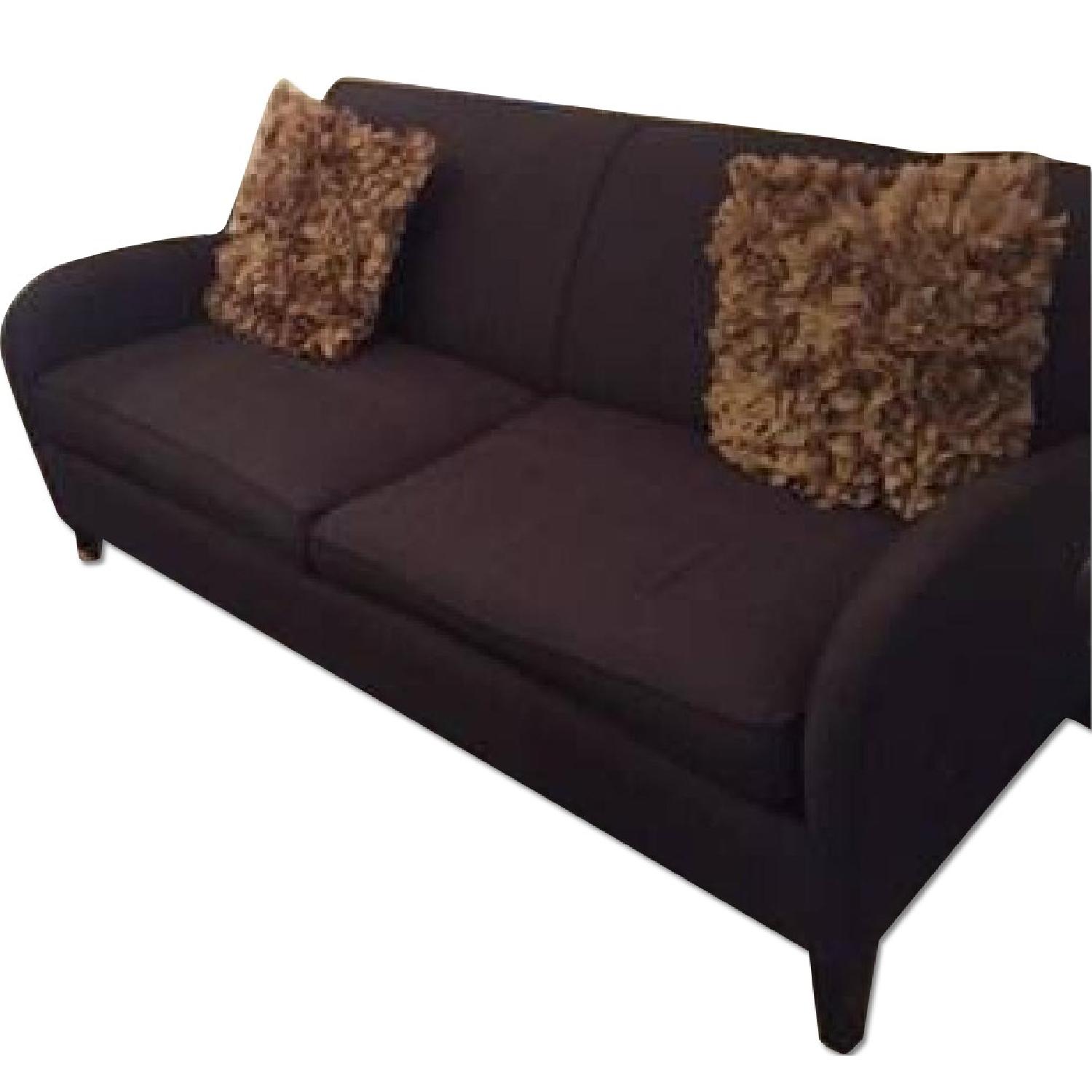 West Elm Grey/Blue Sofa - image-0