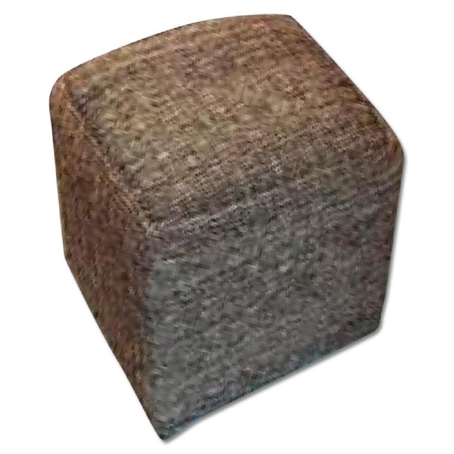 West Elm Wicker Ottomans - Set of 2 - image-0