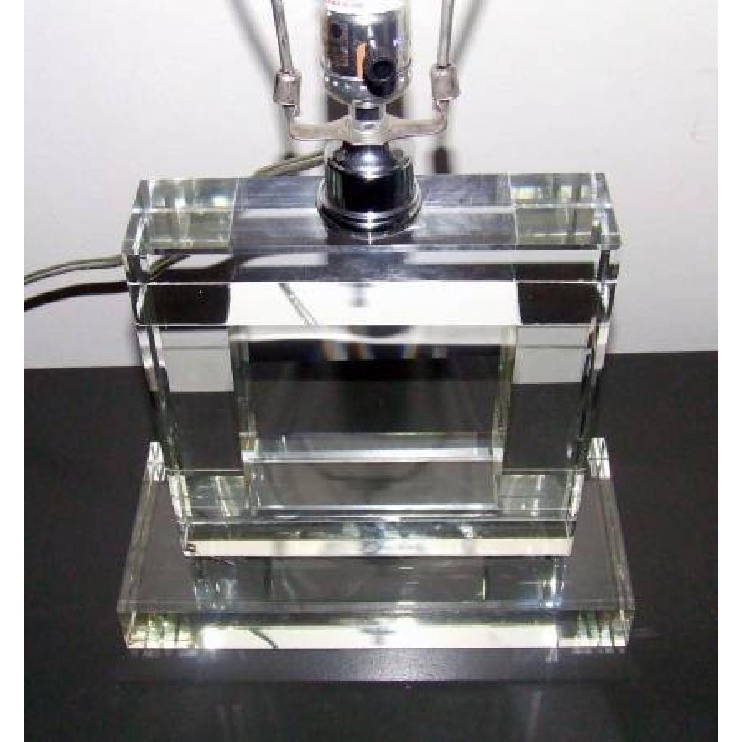 Reproduction Crystal Art Deco Lamp - image-1