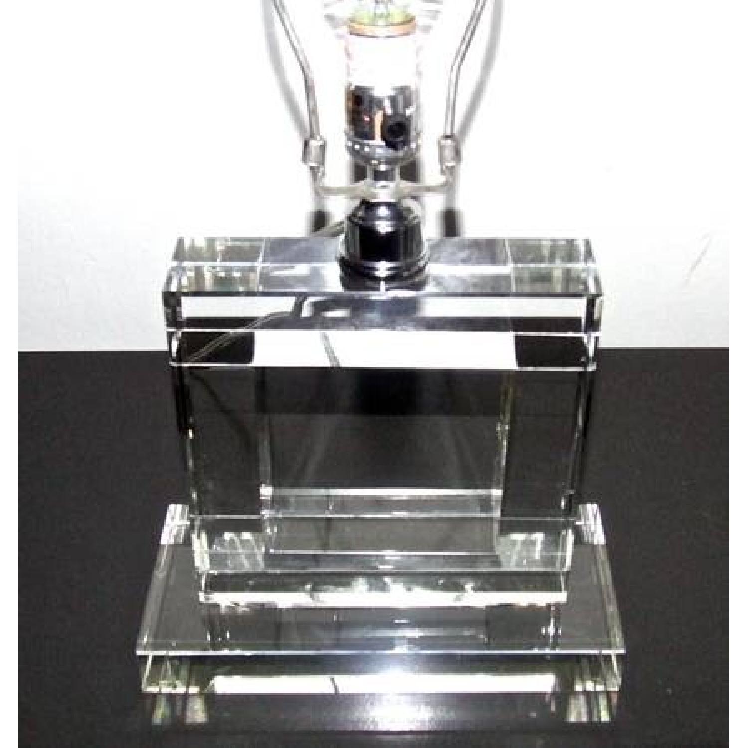 Reproduction Crystal Art Deco Lamp - image-3