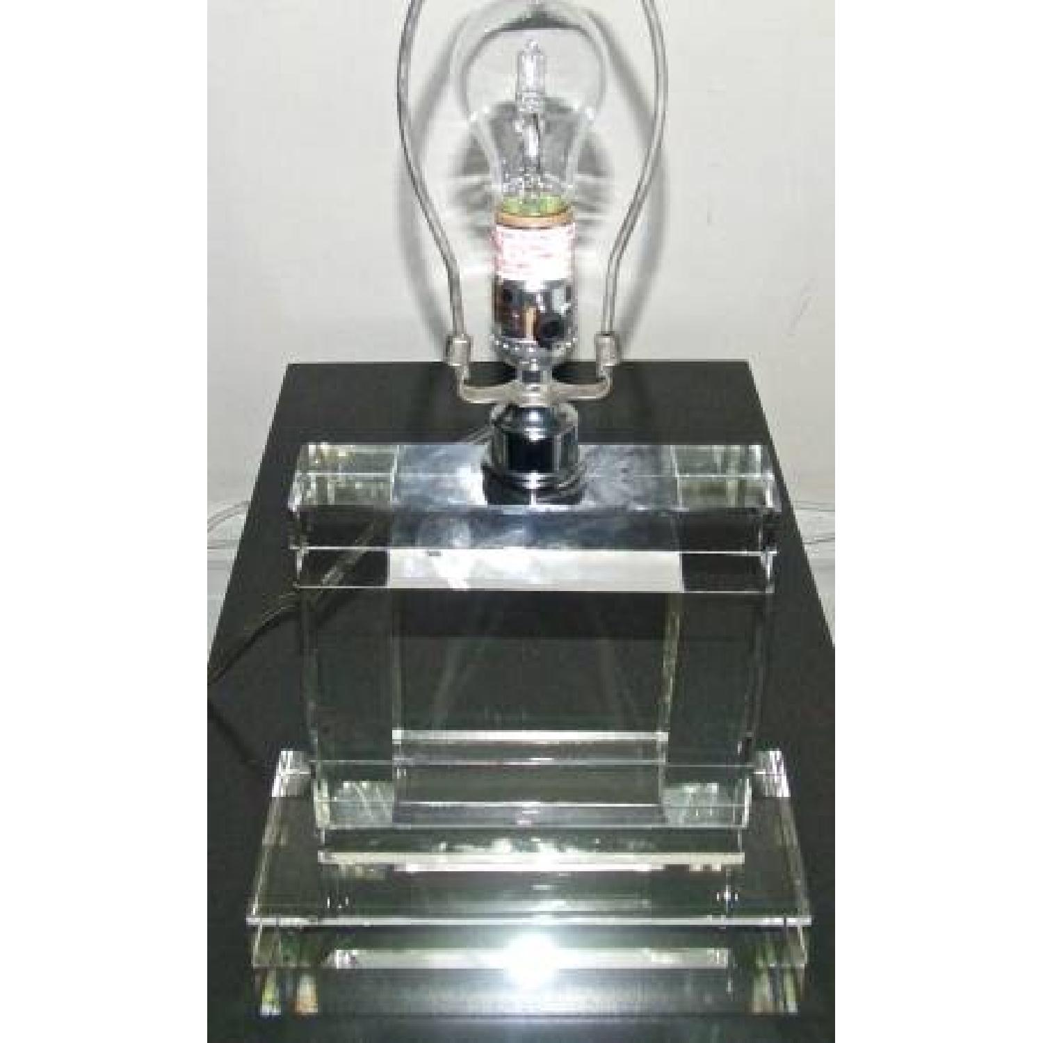 Reproduction Crystal Art Deco Lamp - image-4