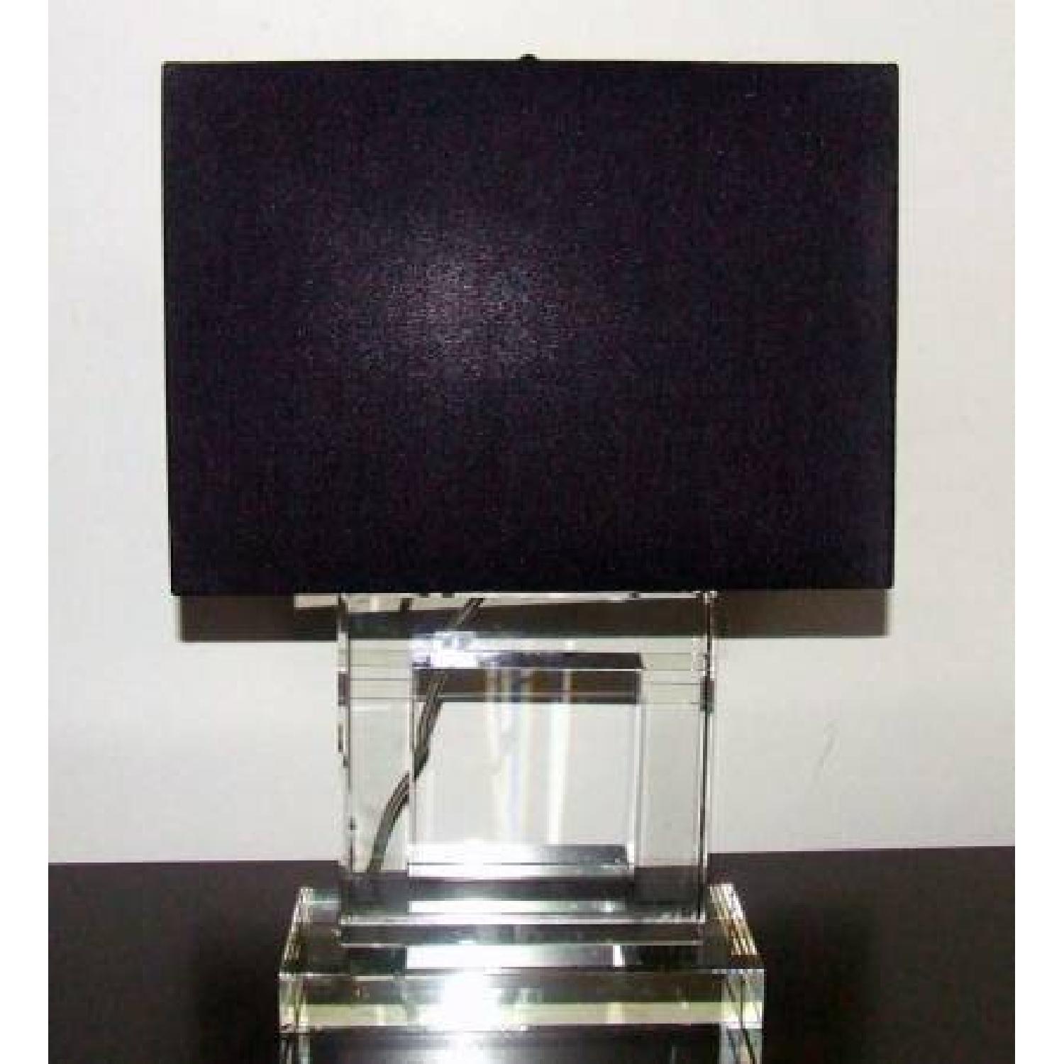 Reproduction Crystal Art Deco Lamp - image-5