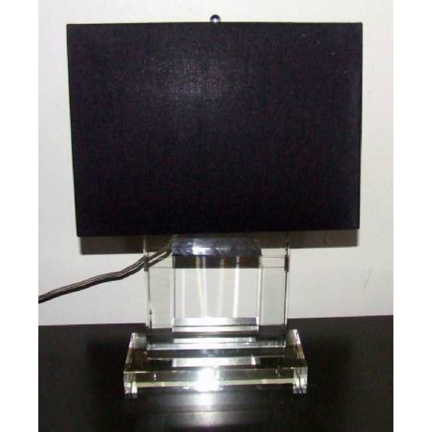 Reproduction Crystal Art Deco Lamp - image-6