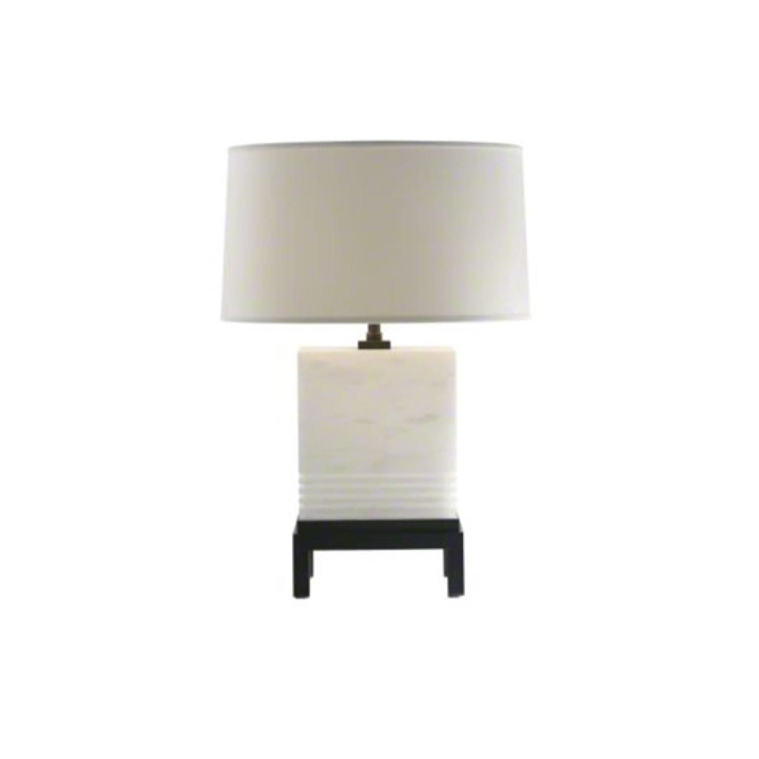 Baker Furniture Bill Sofield Tea Poy Lamps - image-1