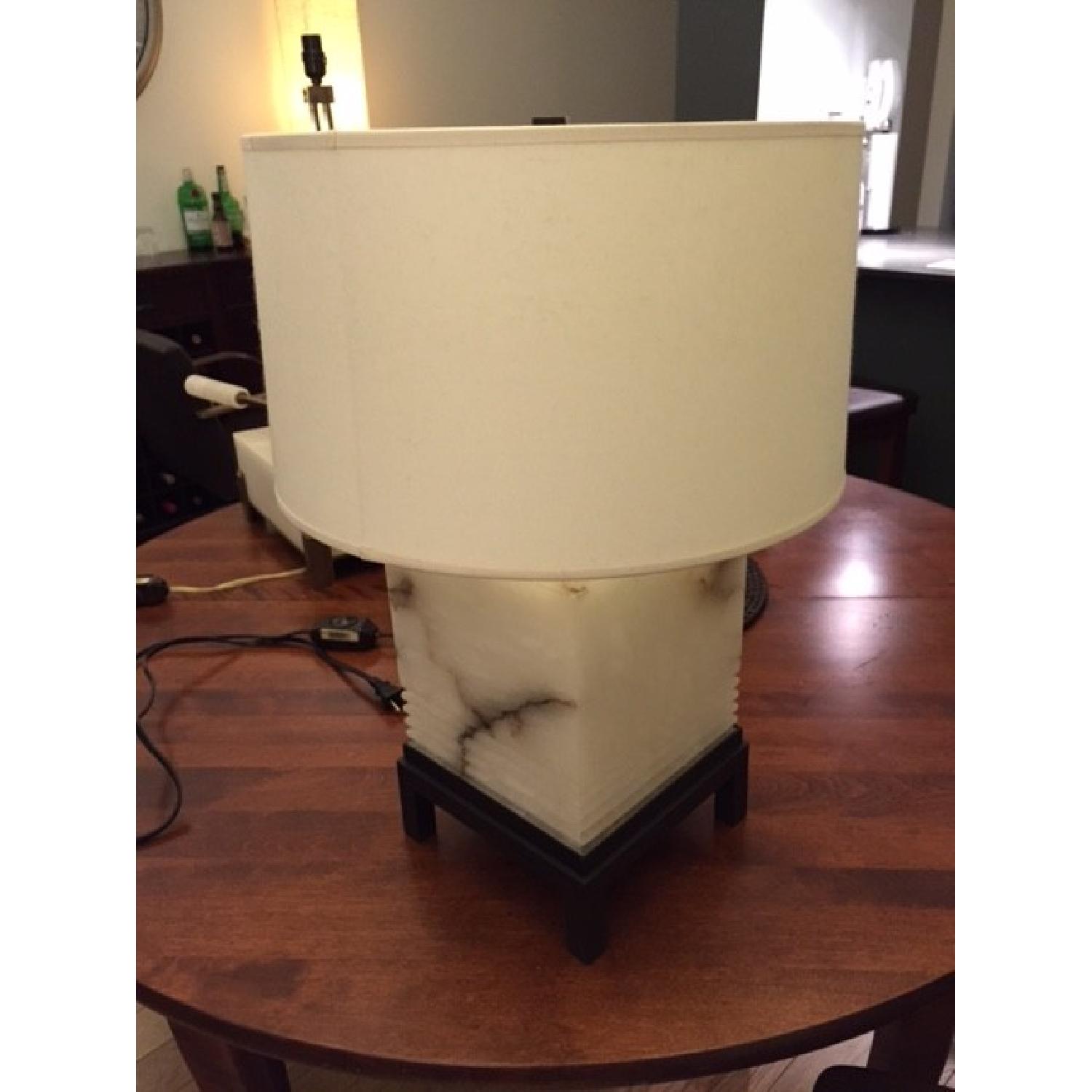 Baker Furniture Bill Sofield Tea Poy Lamps - image-2