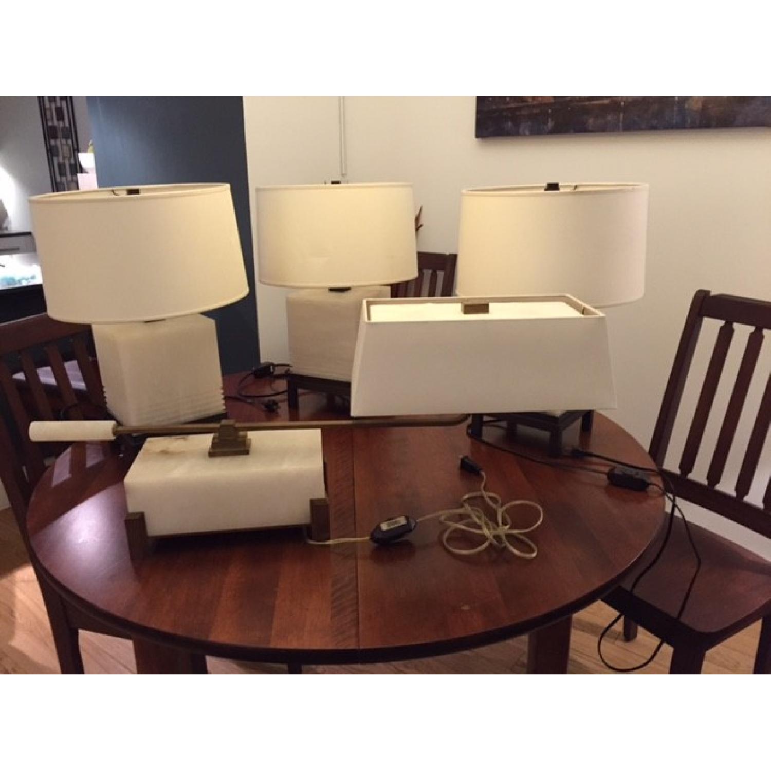 Baker Furniture Bill Sofield Tea Poy Lamps - image-3